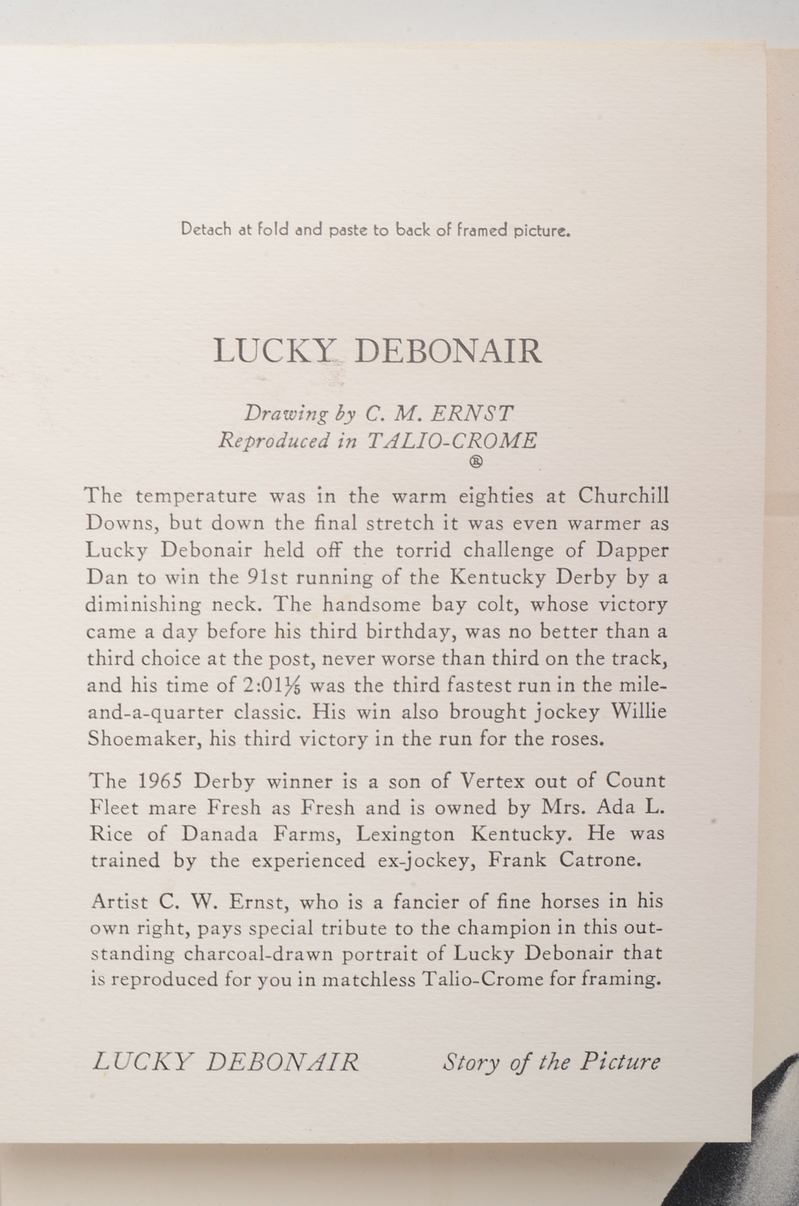 Pair of Talio-Chrome Reproduced Prints by C.W. Ernst