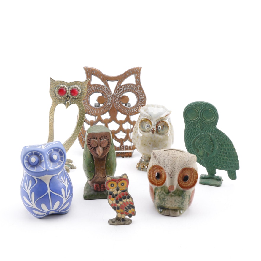 Owl Themed Decorative Figurines