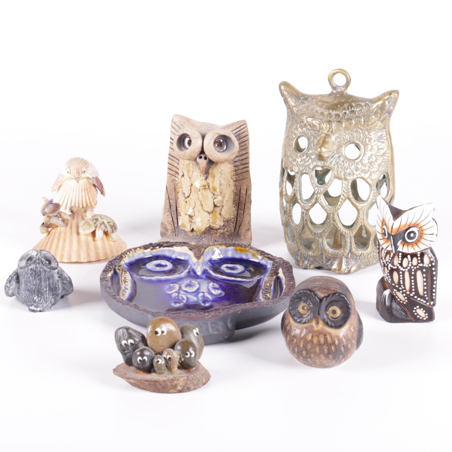 Owl Themed Figurines and Decor