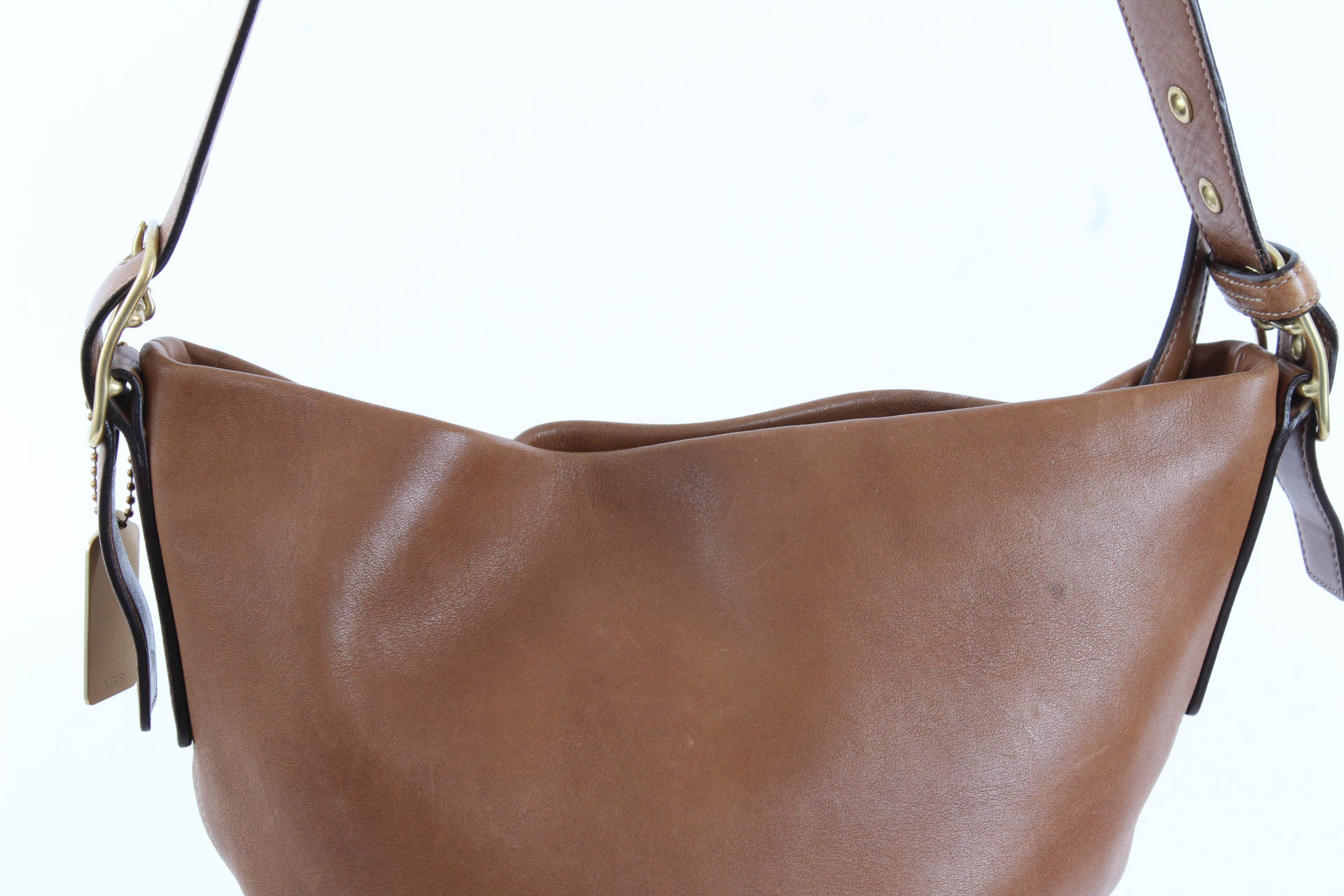 Coach Tan Leather Bucket Bag