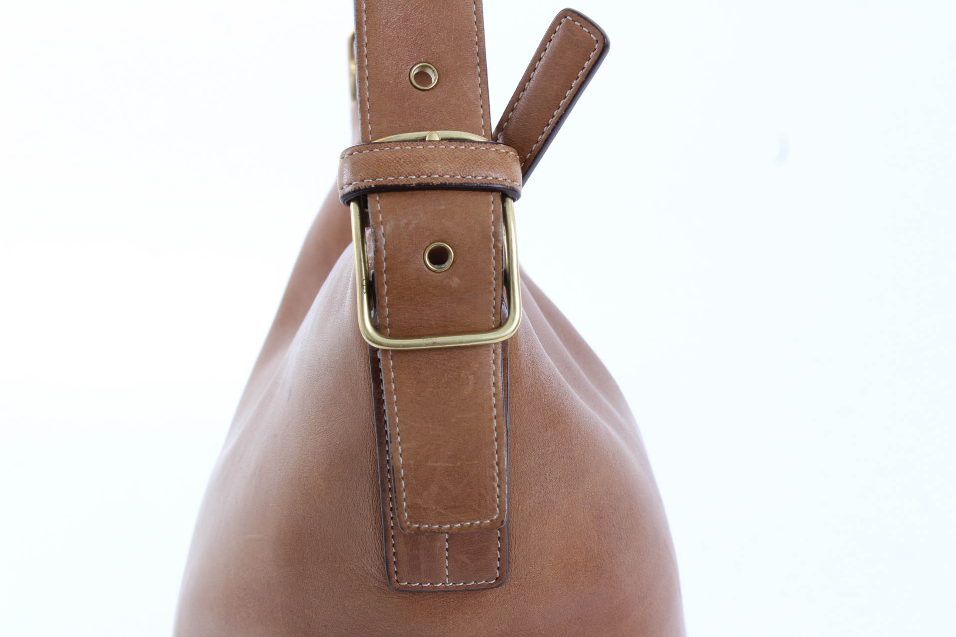 Coach Tan Leather Bucket Bag