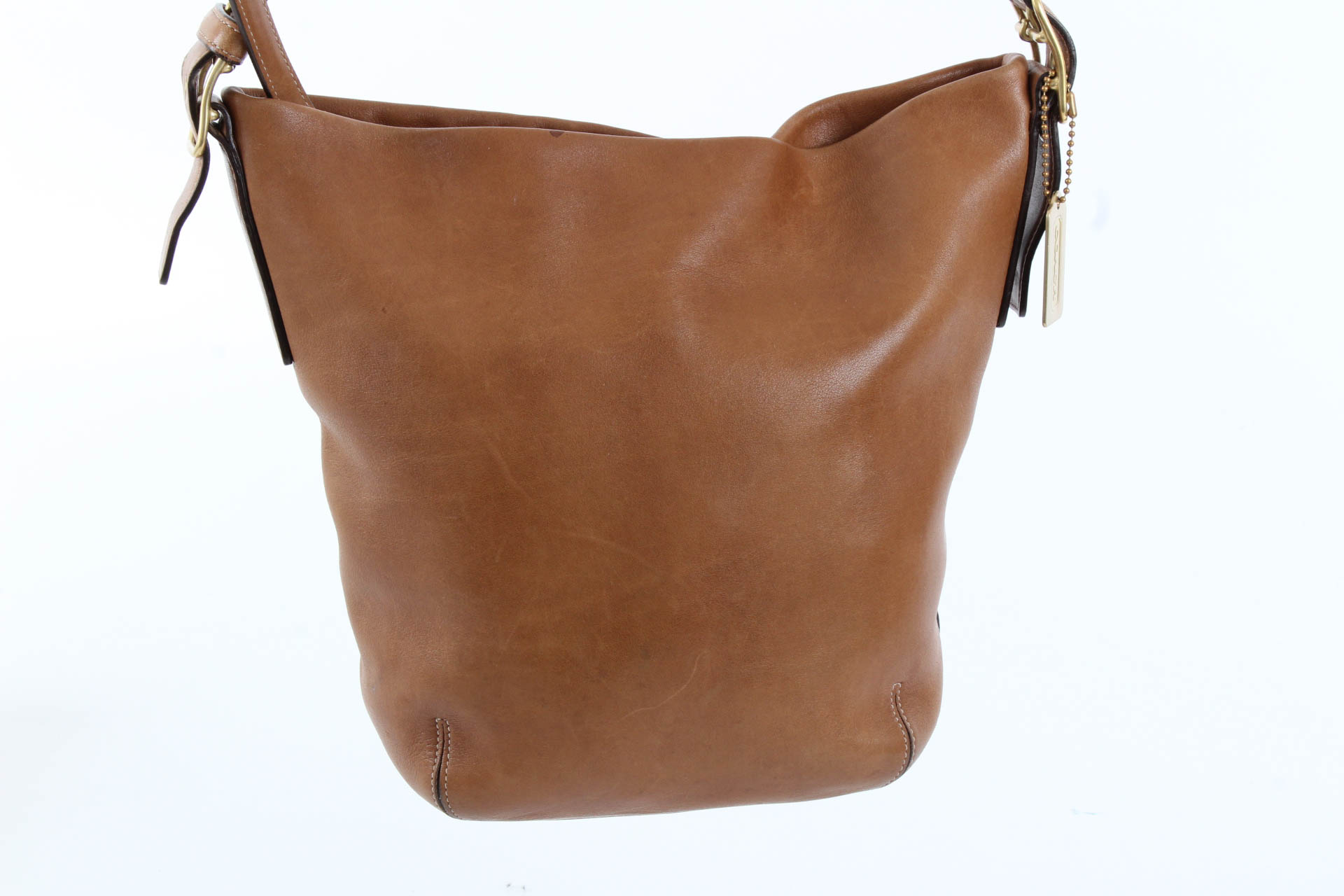 Coach Tan Leather Bucket Bag