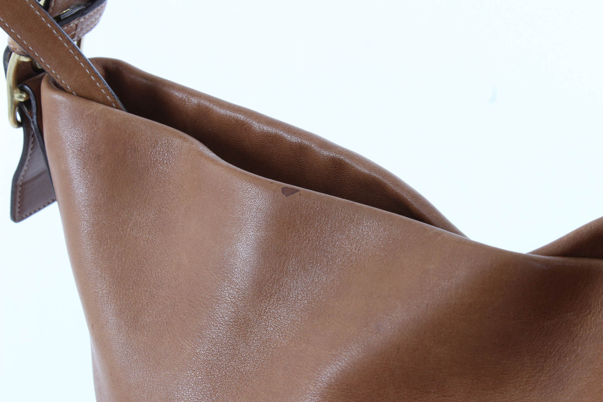 Coach Tan Leather Bucket Bag
