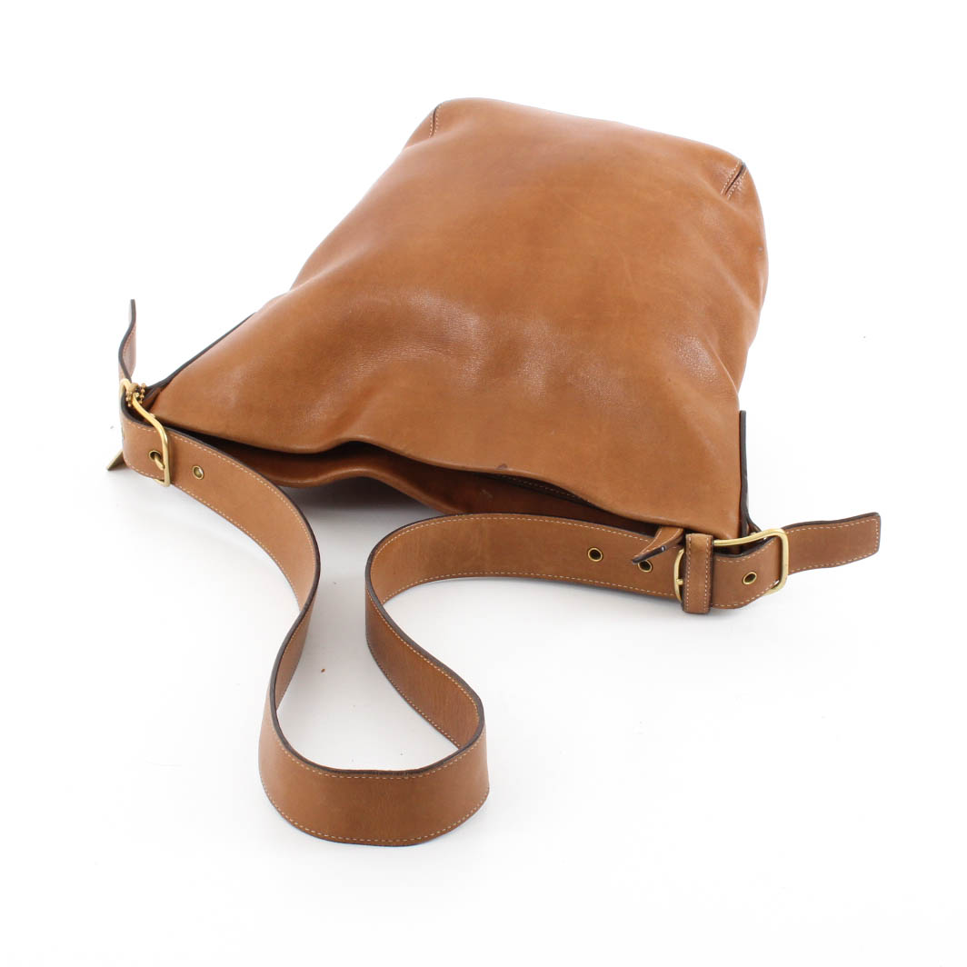 Coach Tan Leather Bucket Bag