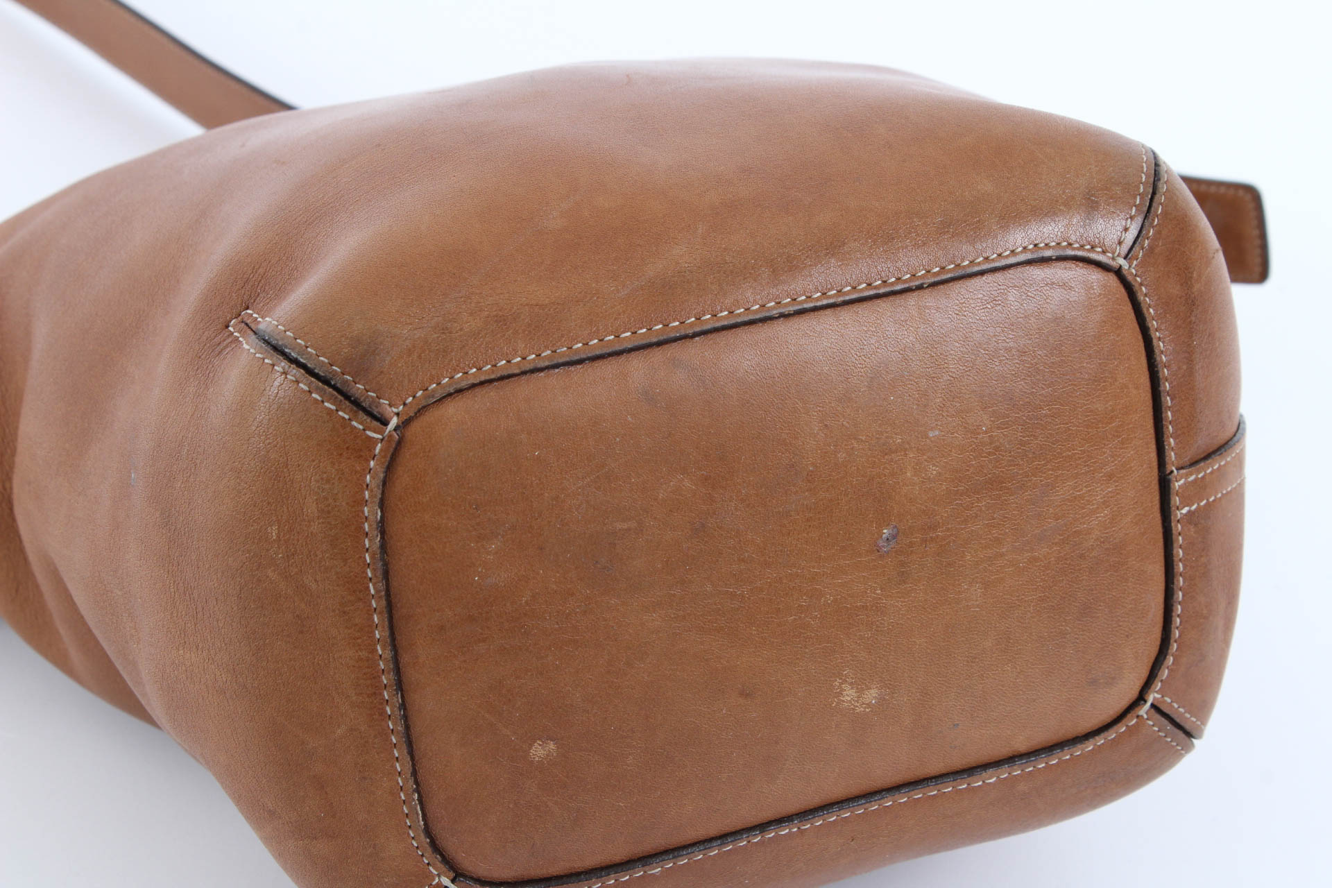 Coach Tan Leather Bucket Bag