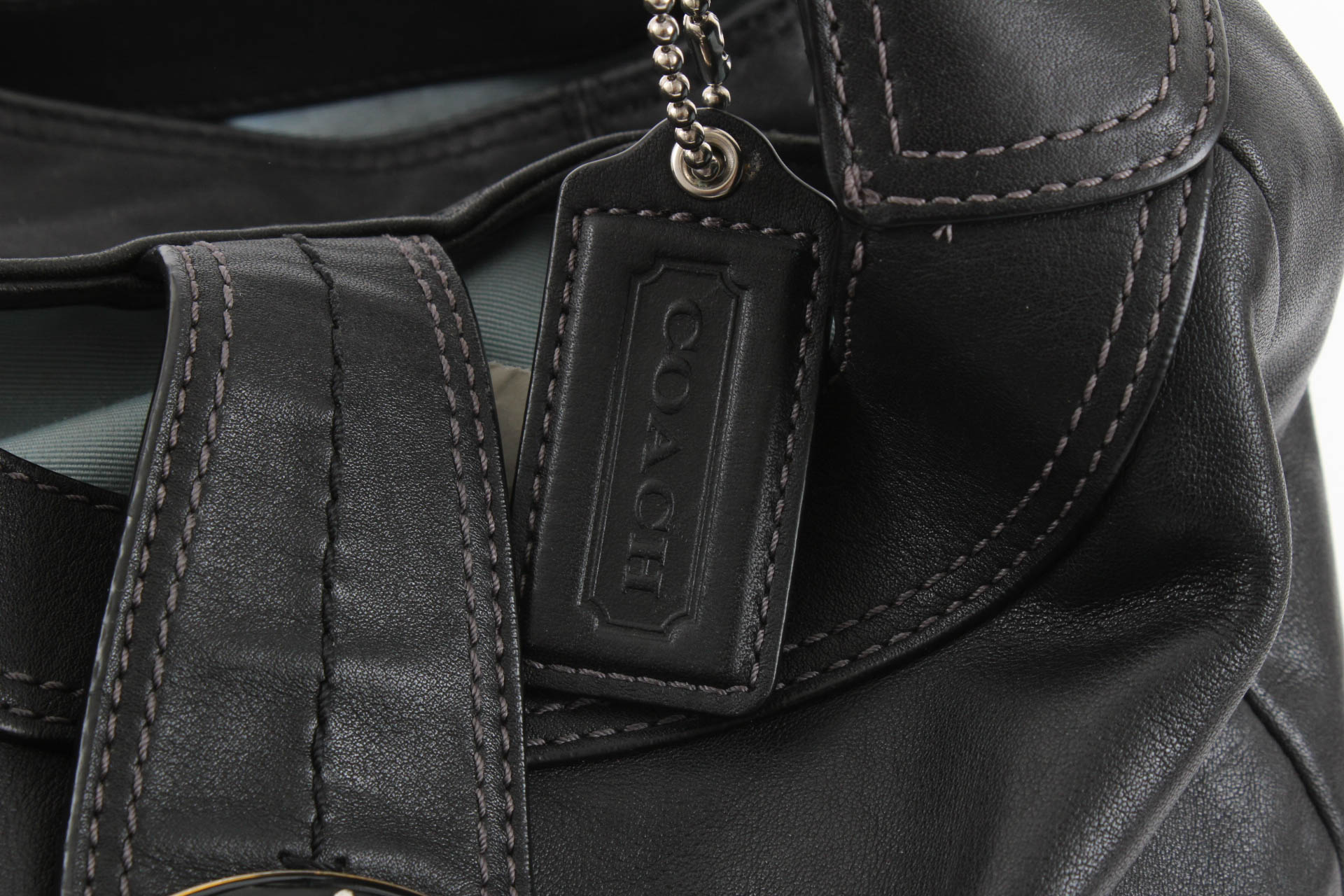 Coach Black Leather Soho Hobo Shoulder Bag