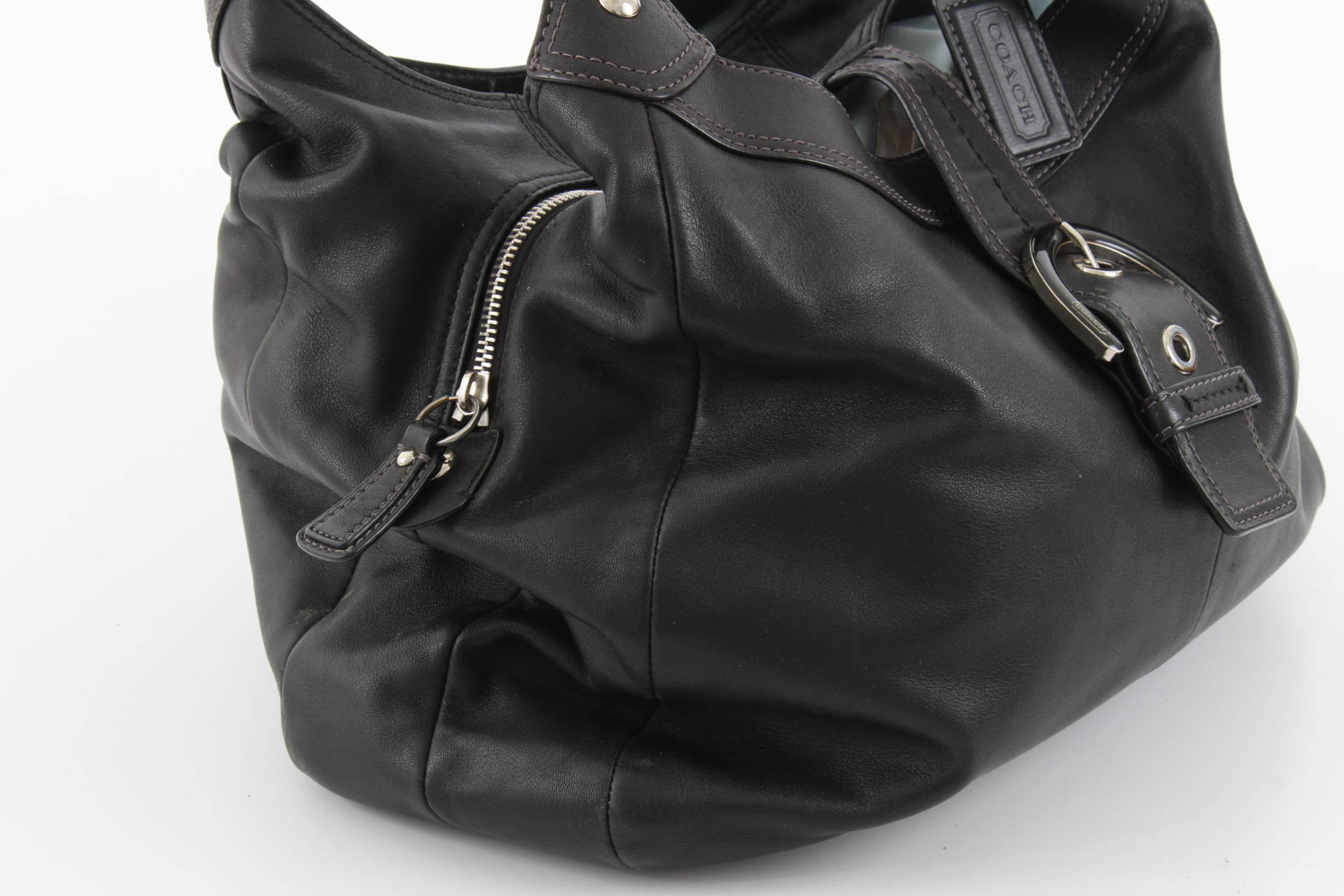 Coach Black Leather Soho Hobo Shoulder Bag