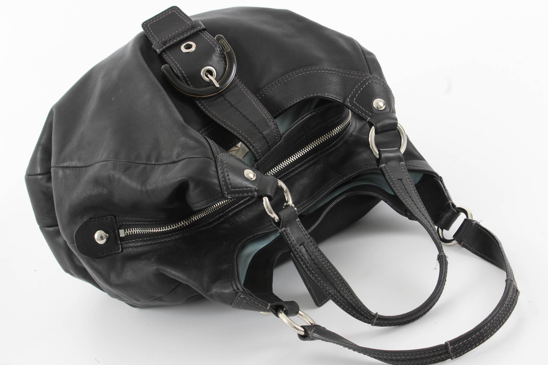 Coach Black Leather Soho Hobo Shoulder Bag