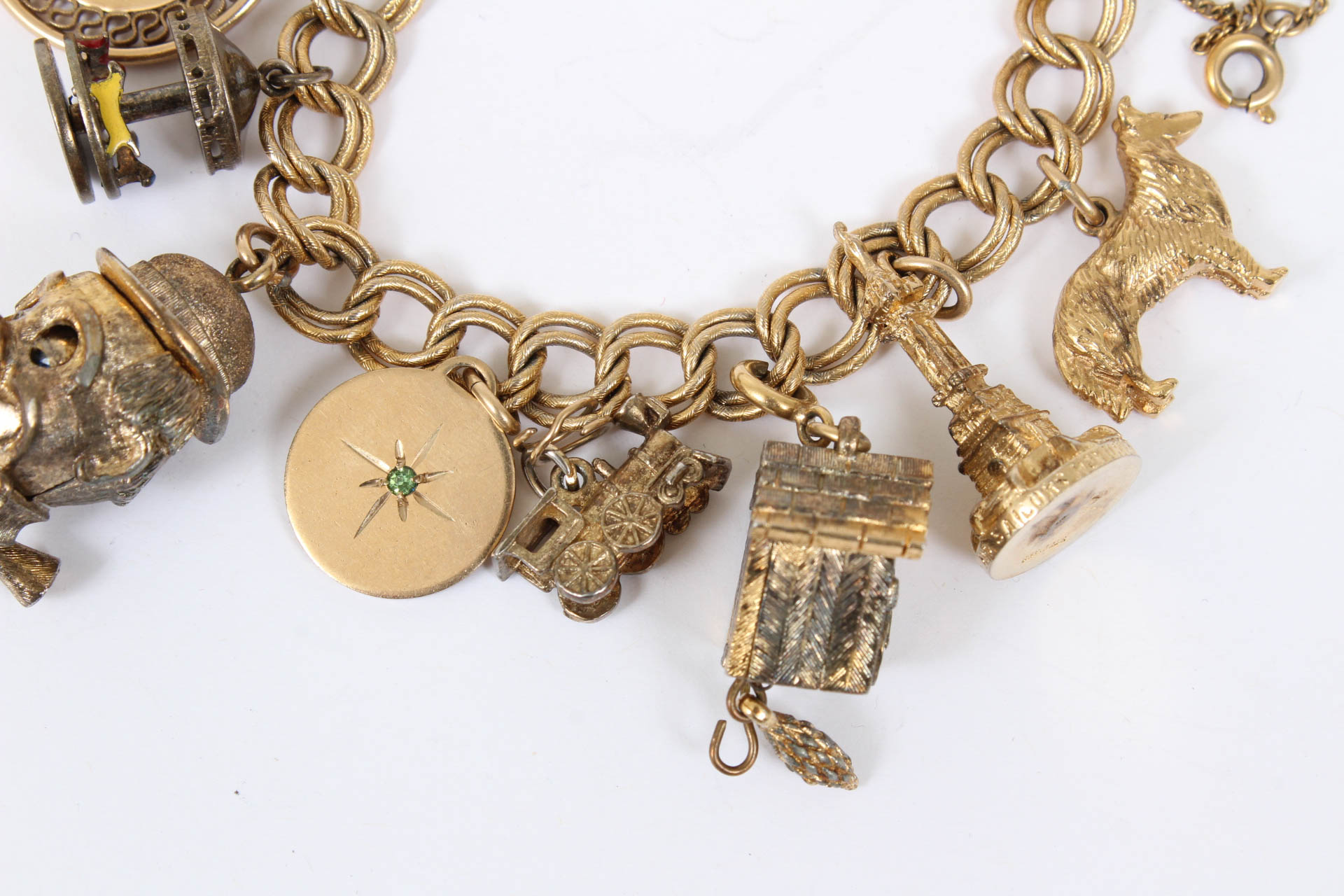 Vintage Circa 1960s Monet Charm Bracelet