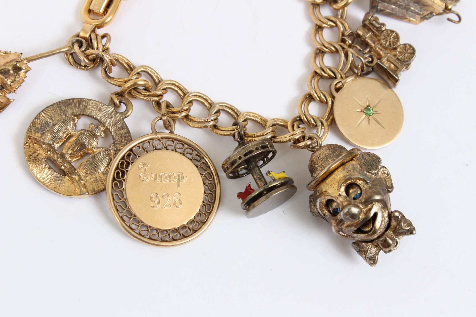 Vintage Circa 1960s Monet Charm Bracelet