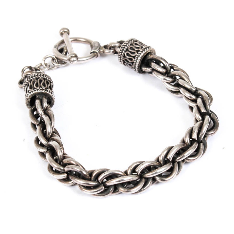 Sterling Silver Bali Bracelet