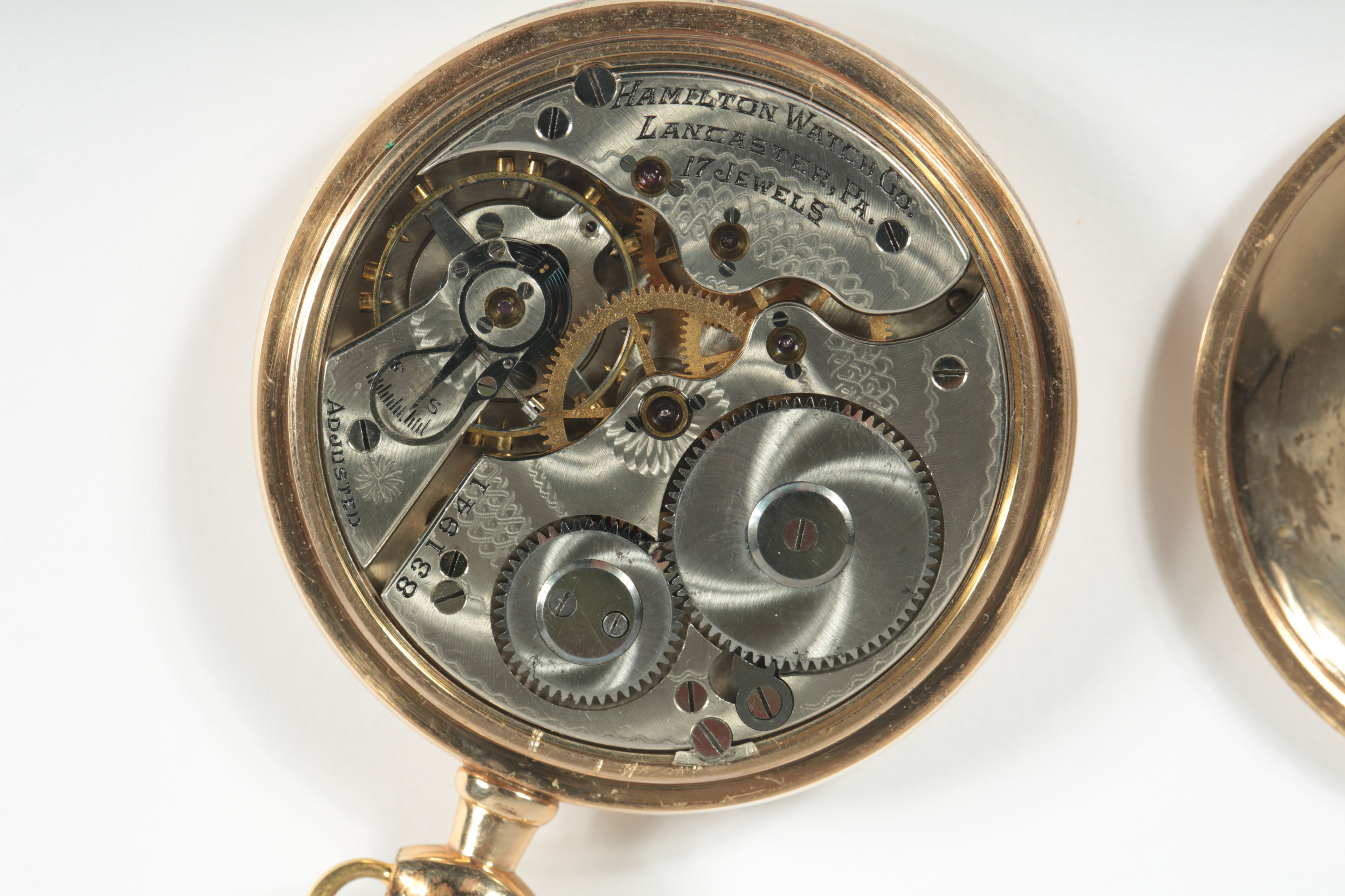 Vintage Gold Plated Hamilton Pocket Watch