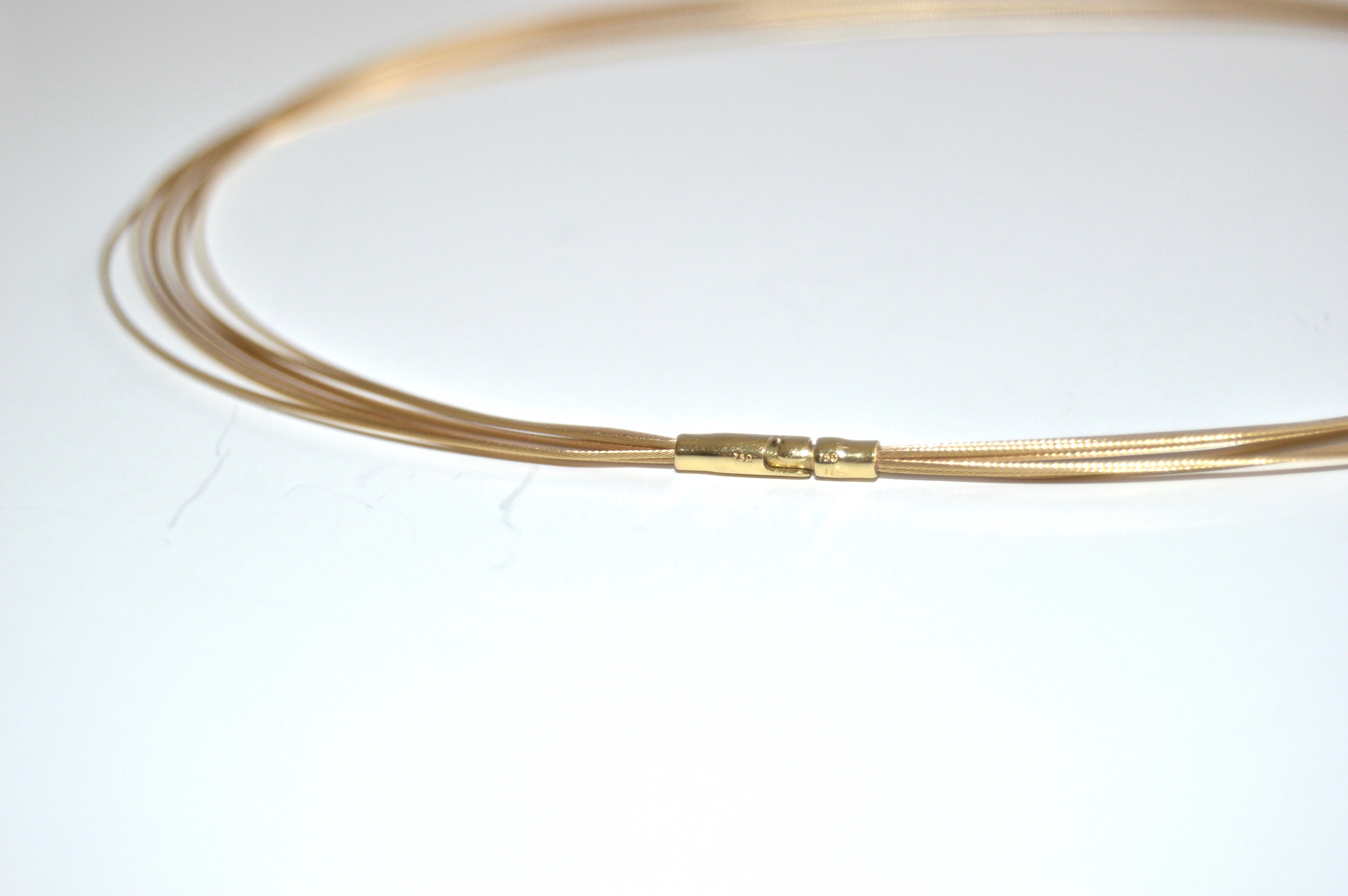 18K Yellow Gold Multi-Strand Necklace