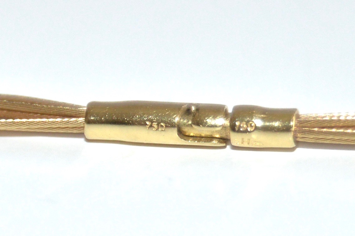 18K Yellow Gold Multi-Strand Necklace