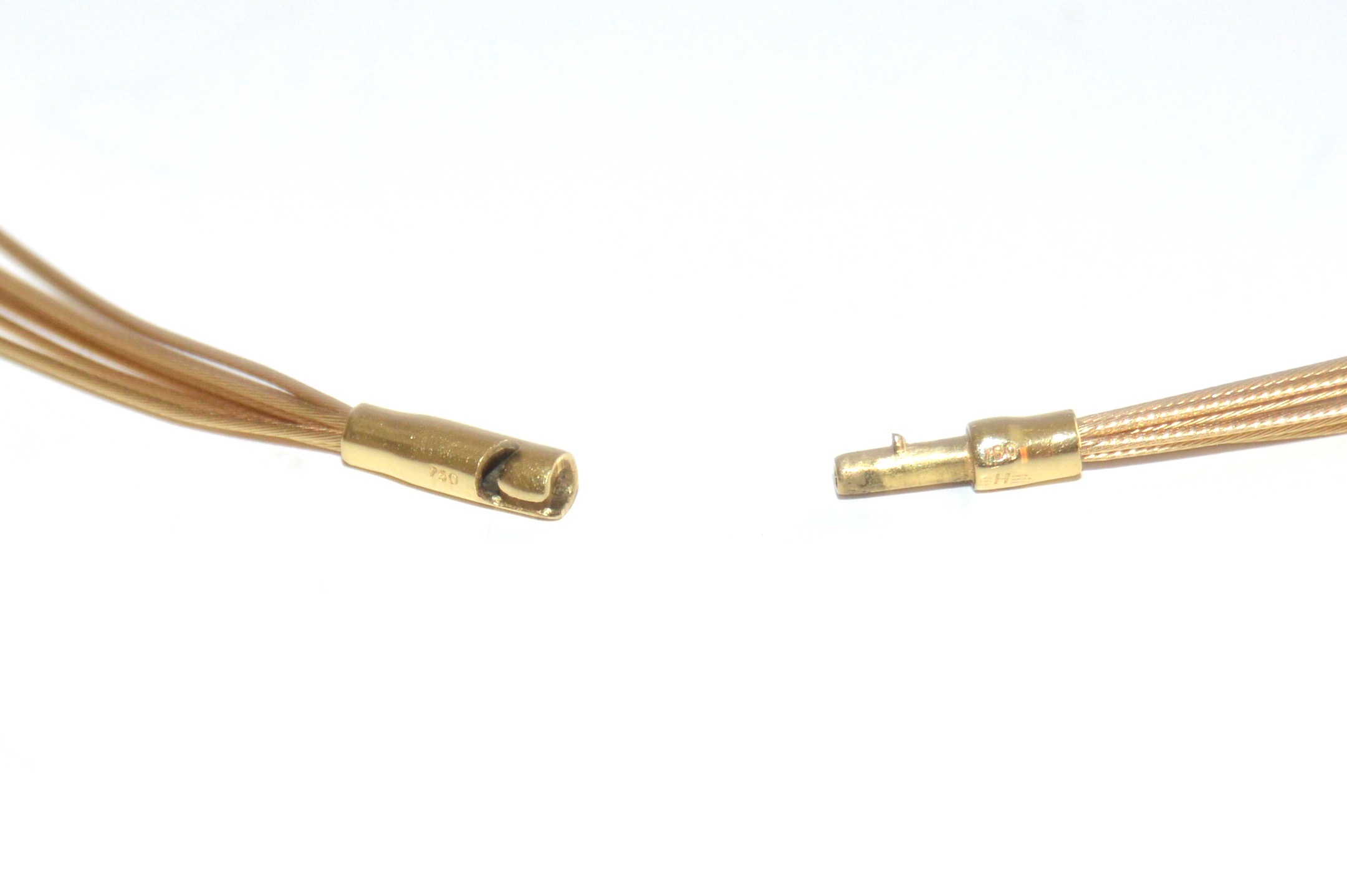 18K Yellow Gold Multi-Strand Necklace