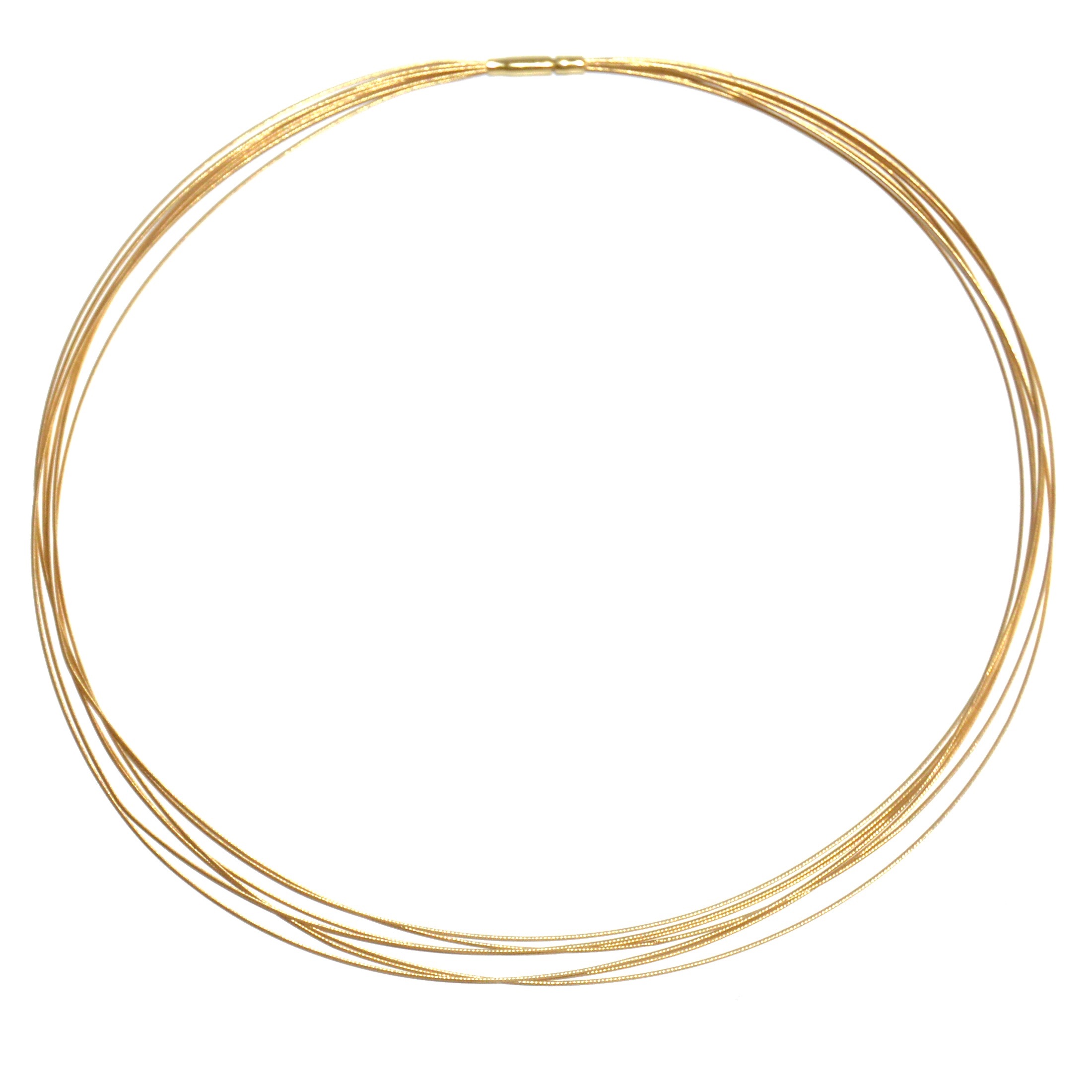 18K Yellow Gold Multi-Strand Necklace