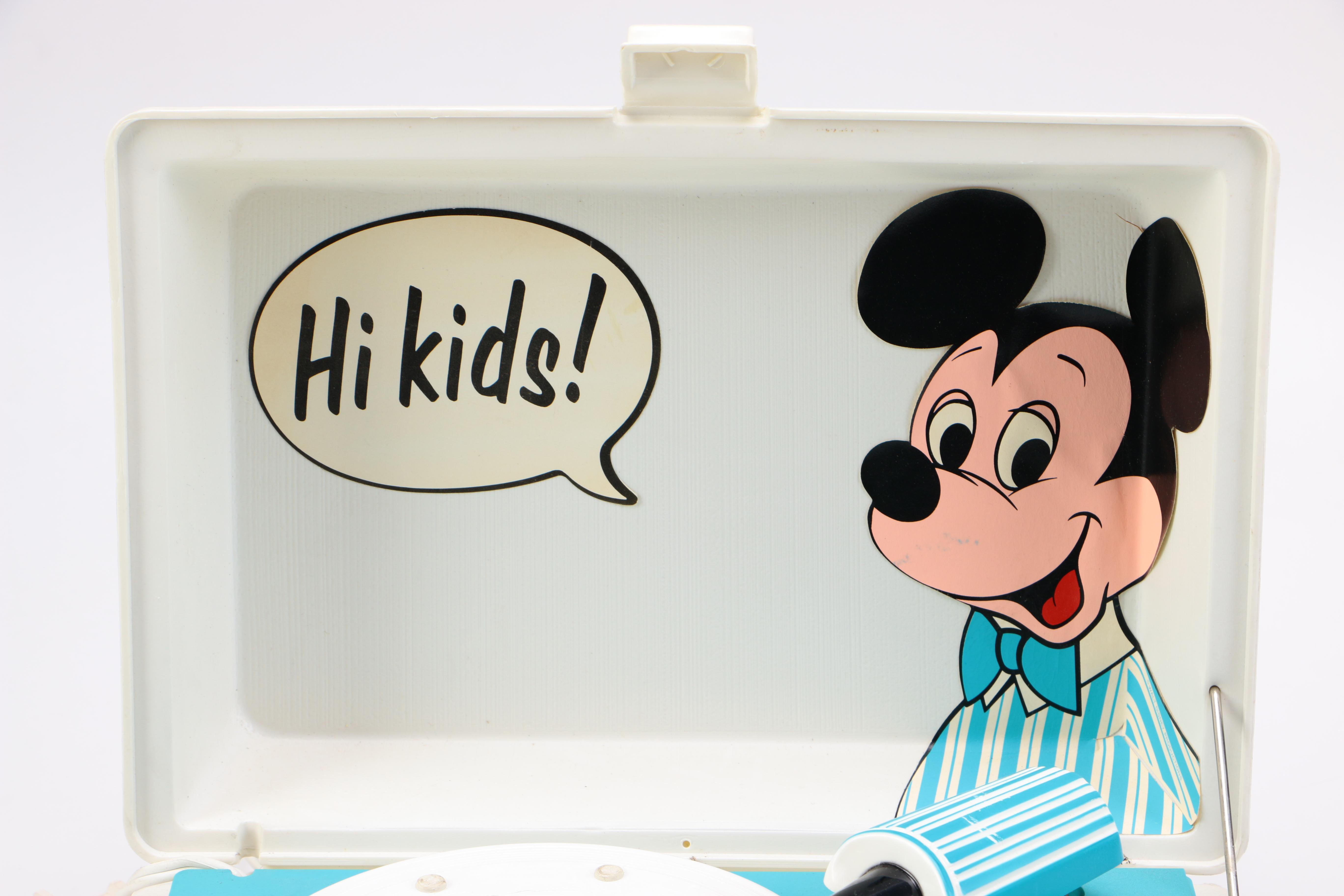 Vintage Mickey Mouse GE Record Player