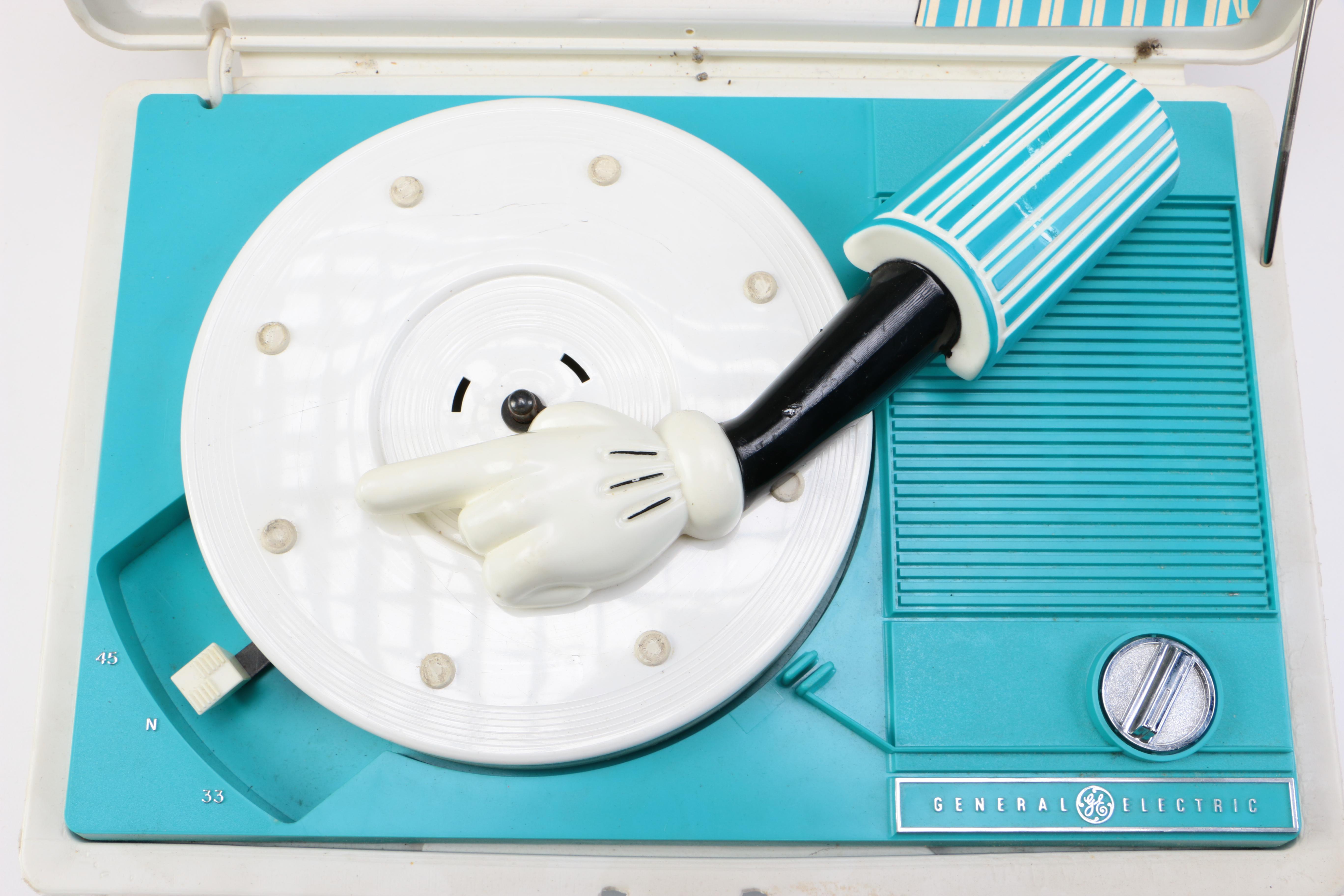 Vintage Mickey Mouse GE Record Player