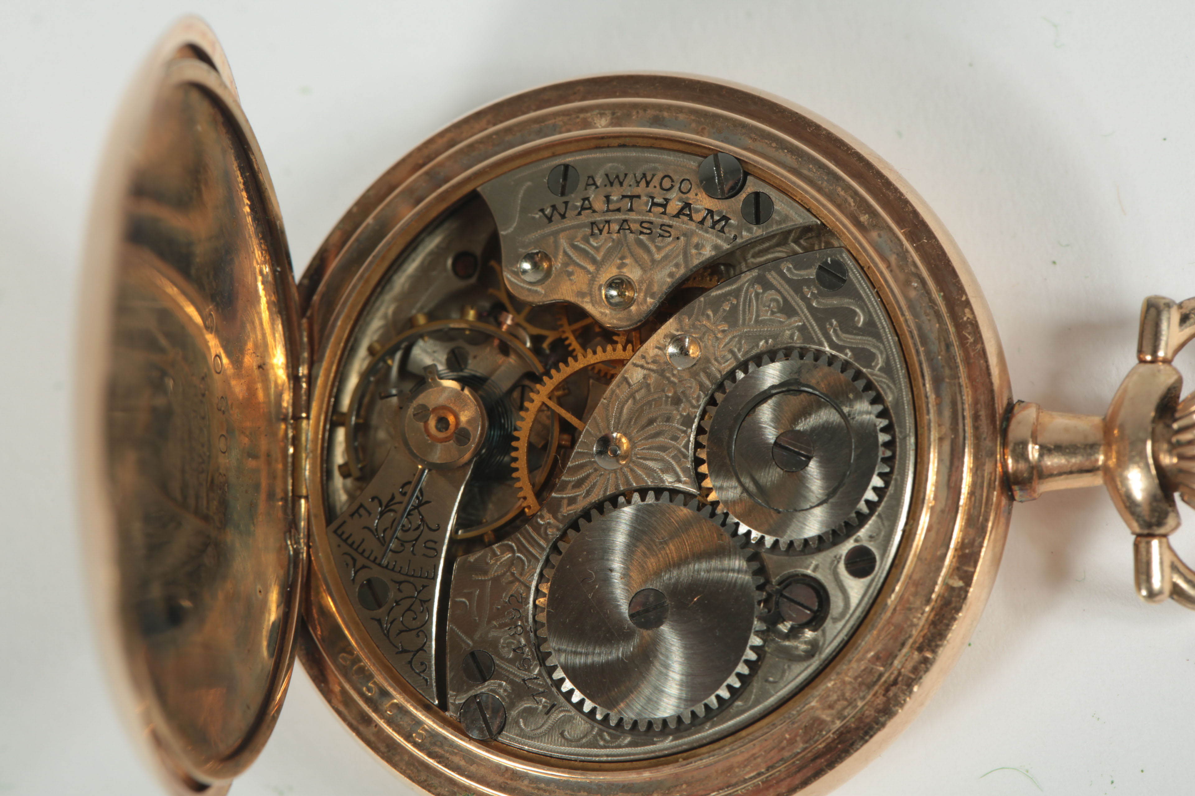 Waltham 14K Yellow Gold "Windsor" Pocket Watch