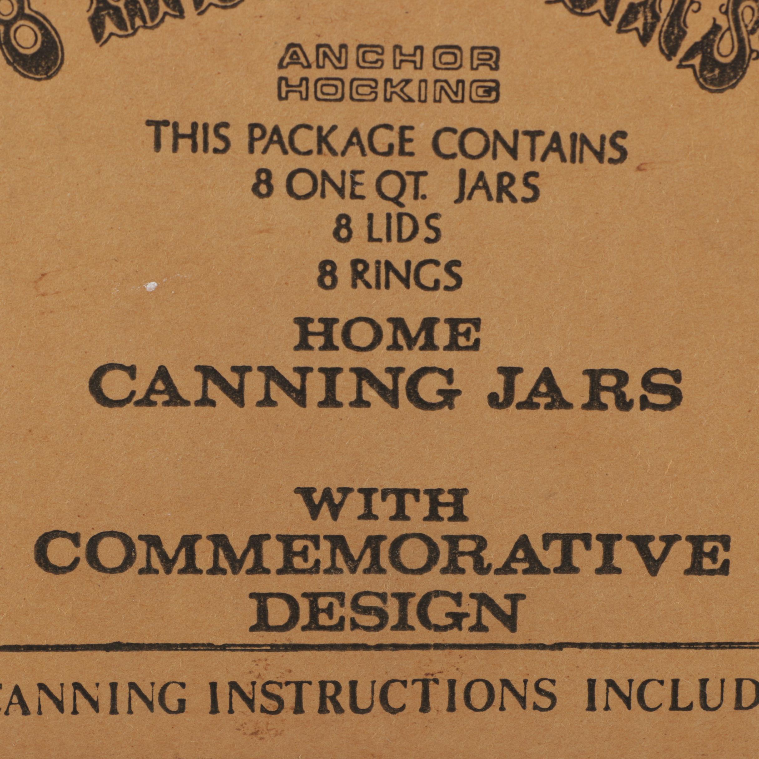 1976 Commemorative Anchor Hocking Mason Jars