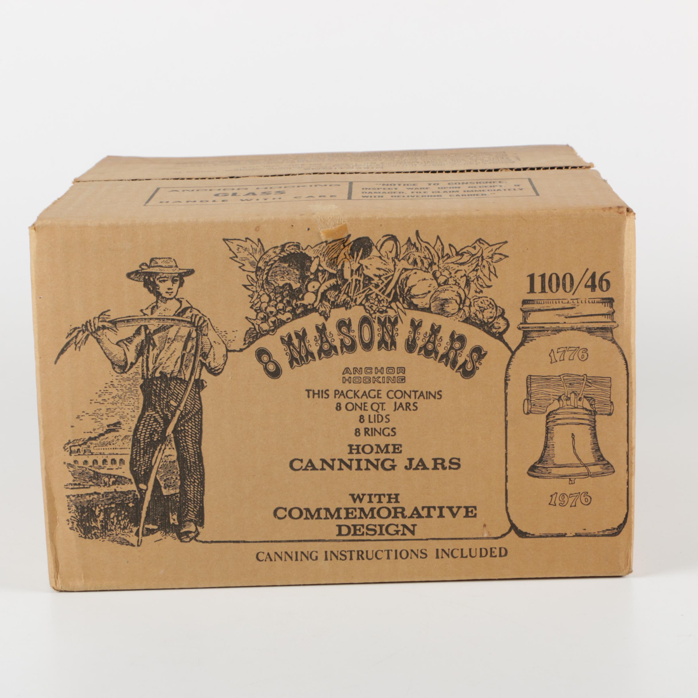 1976 Commemorative Anchor Hocking Mason Jars