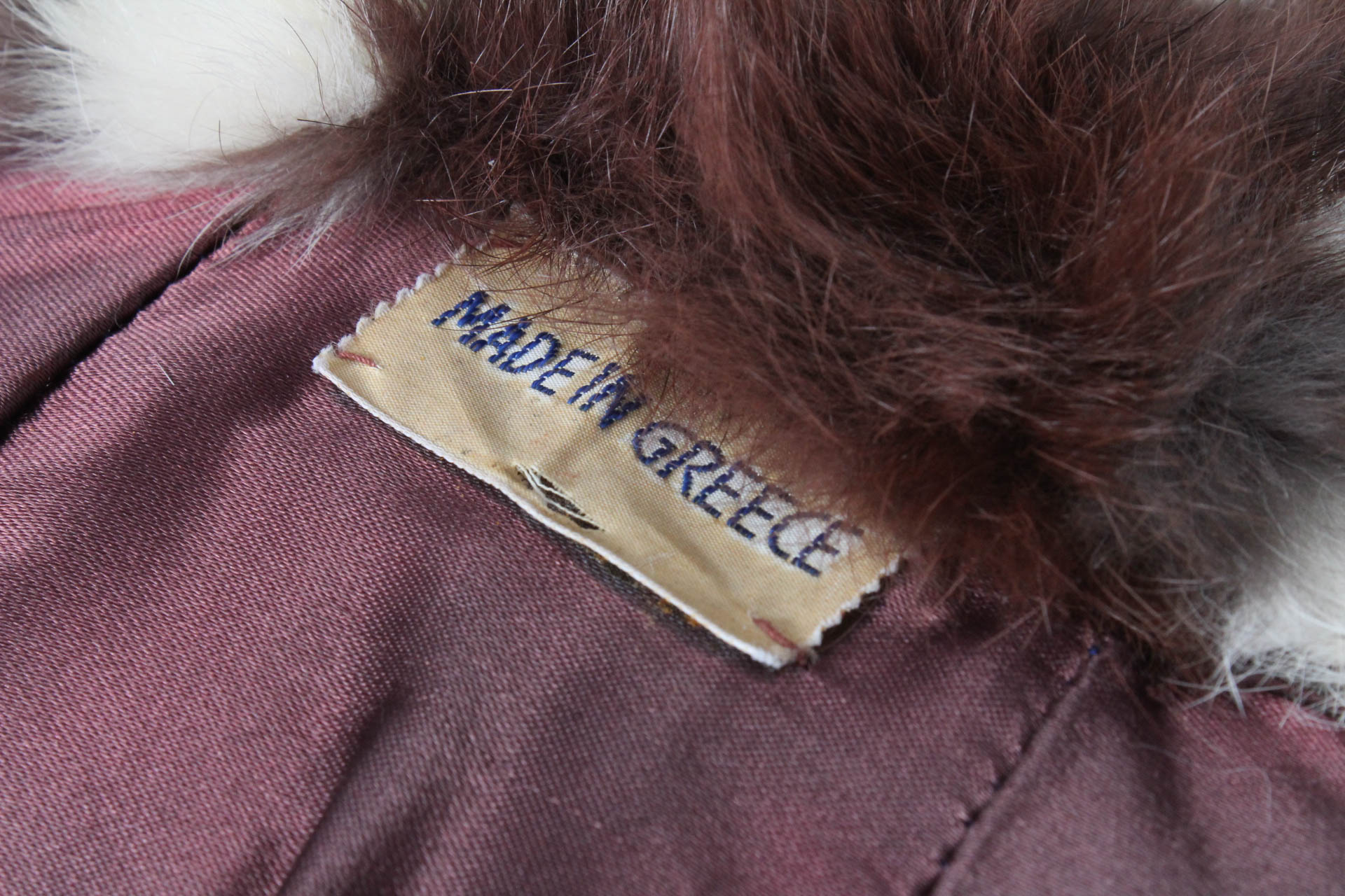 Vintage Patchwork Rabbit Fur Coat