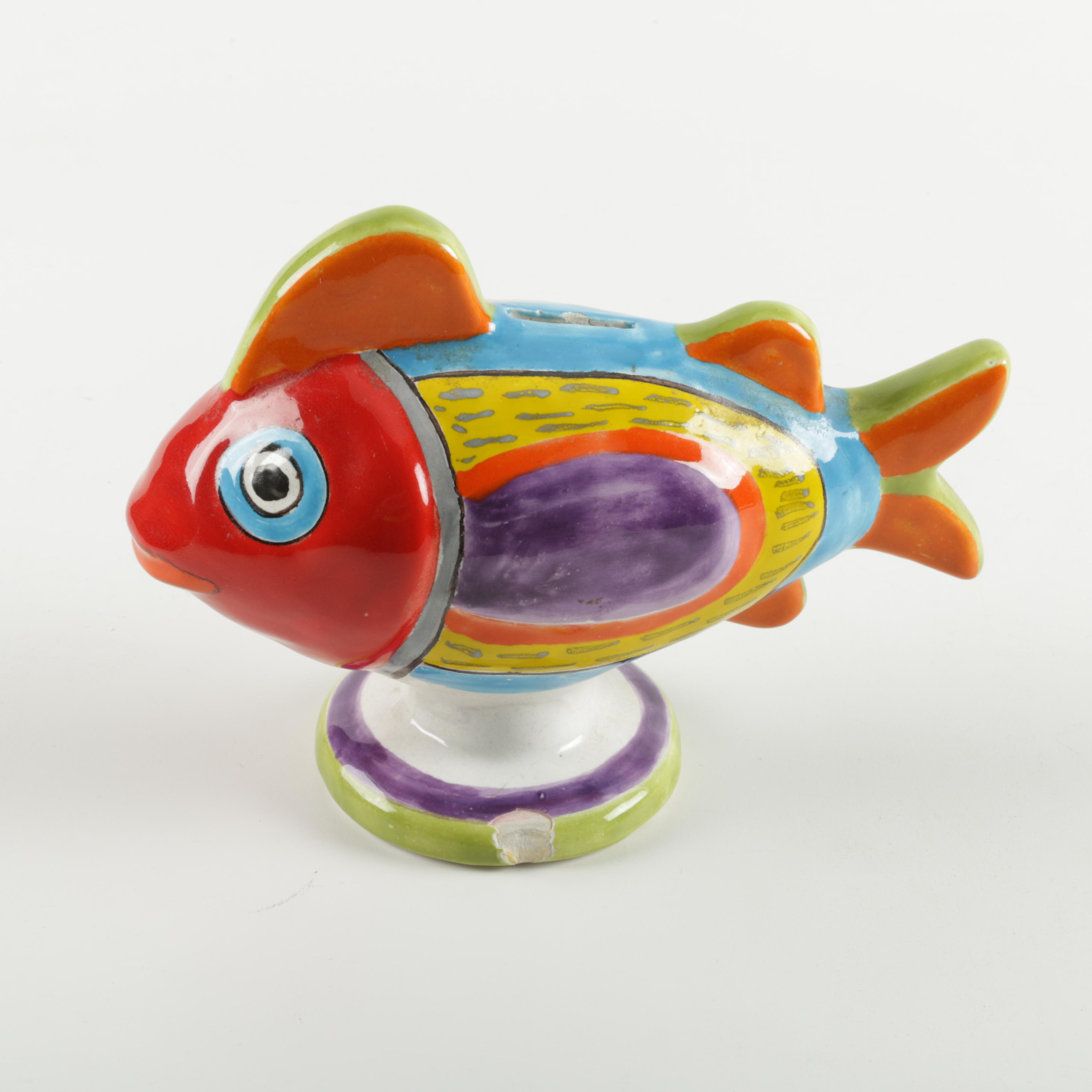Vintage Desimone Ceramic Fish Bank