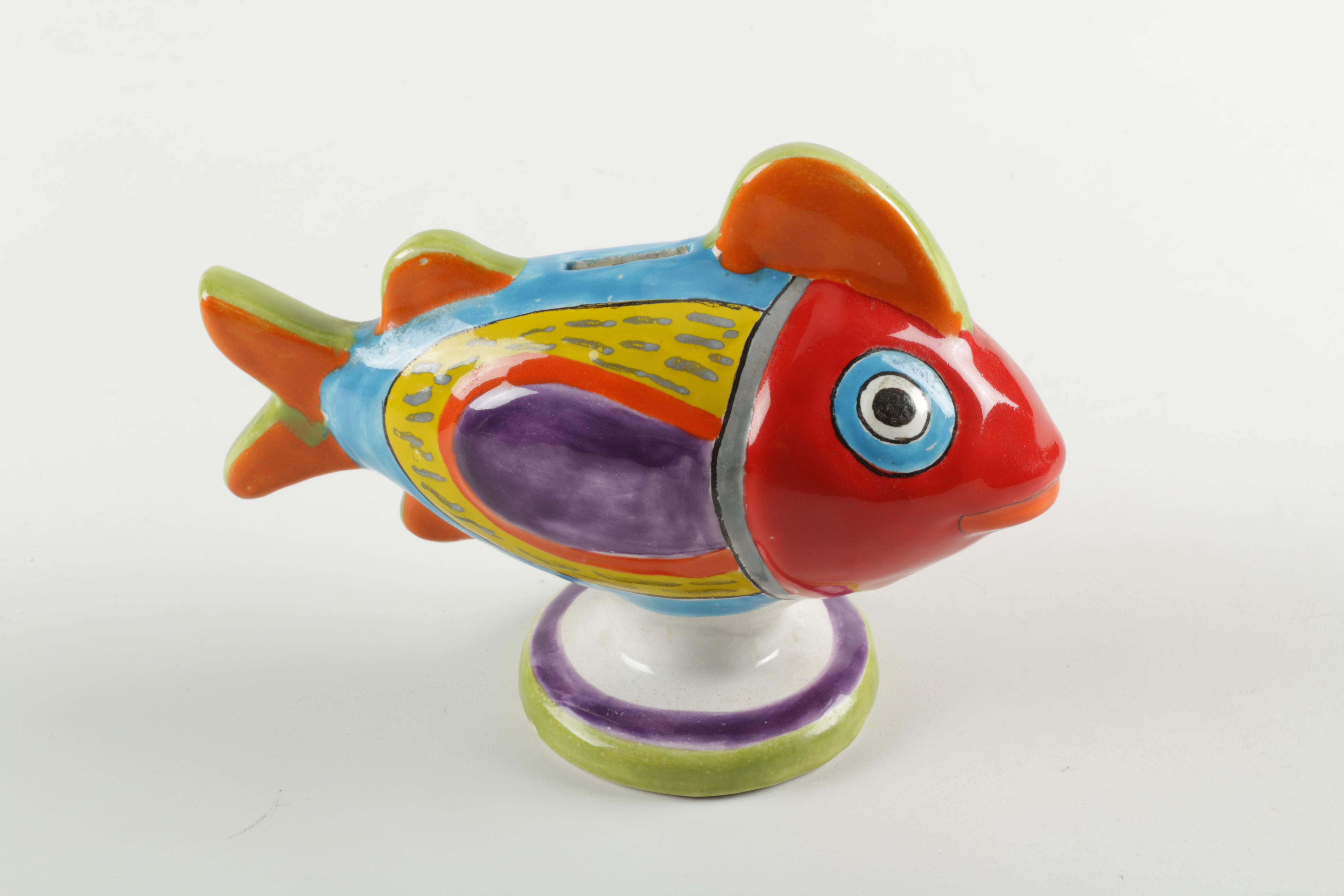 Vintage Desimone Ceramic Fish Bank