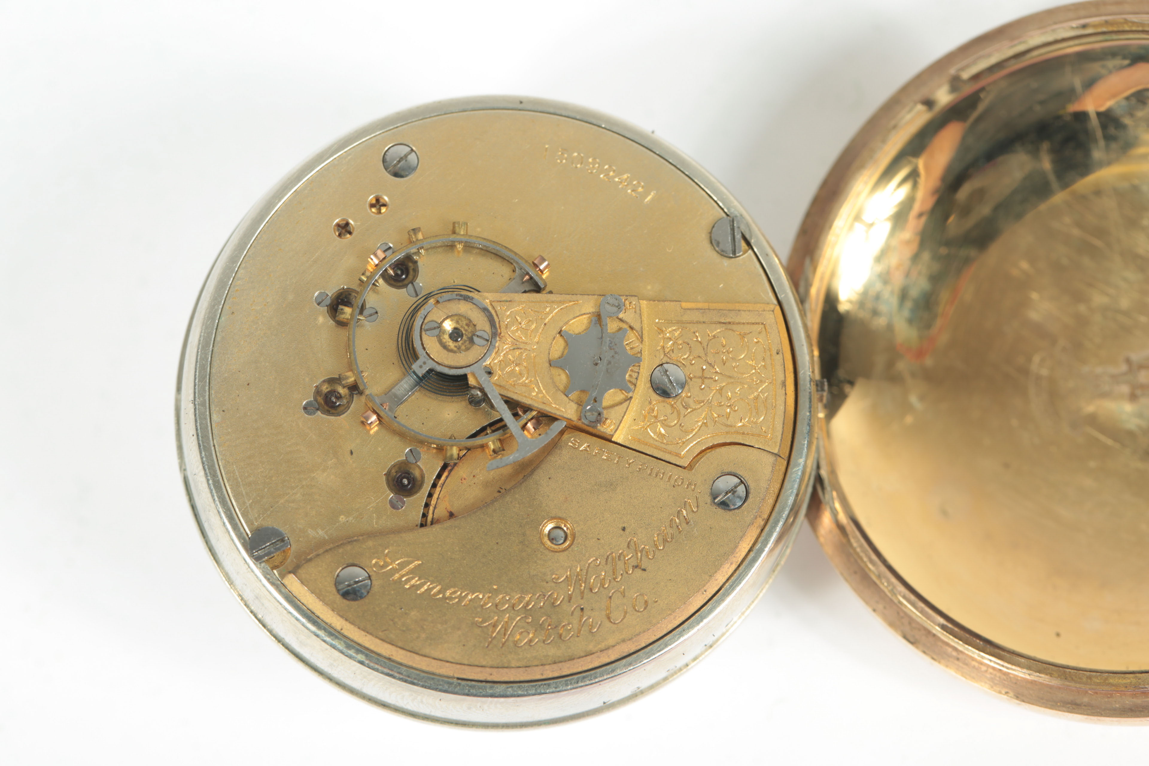 Waltham Gold Plated Pocket Watch