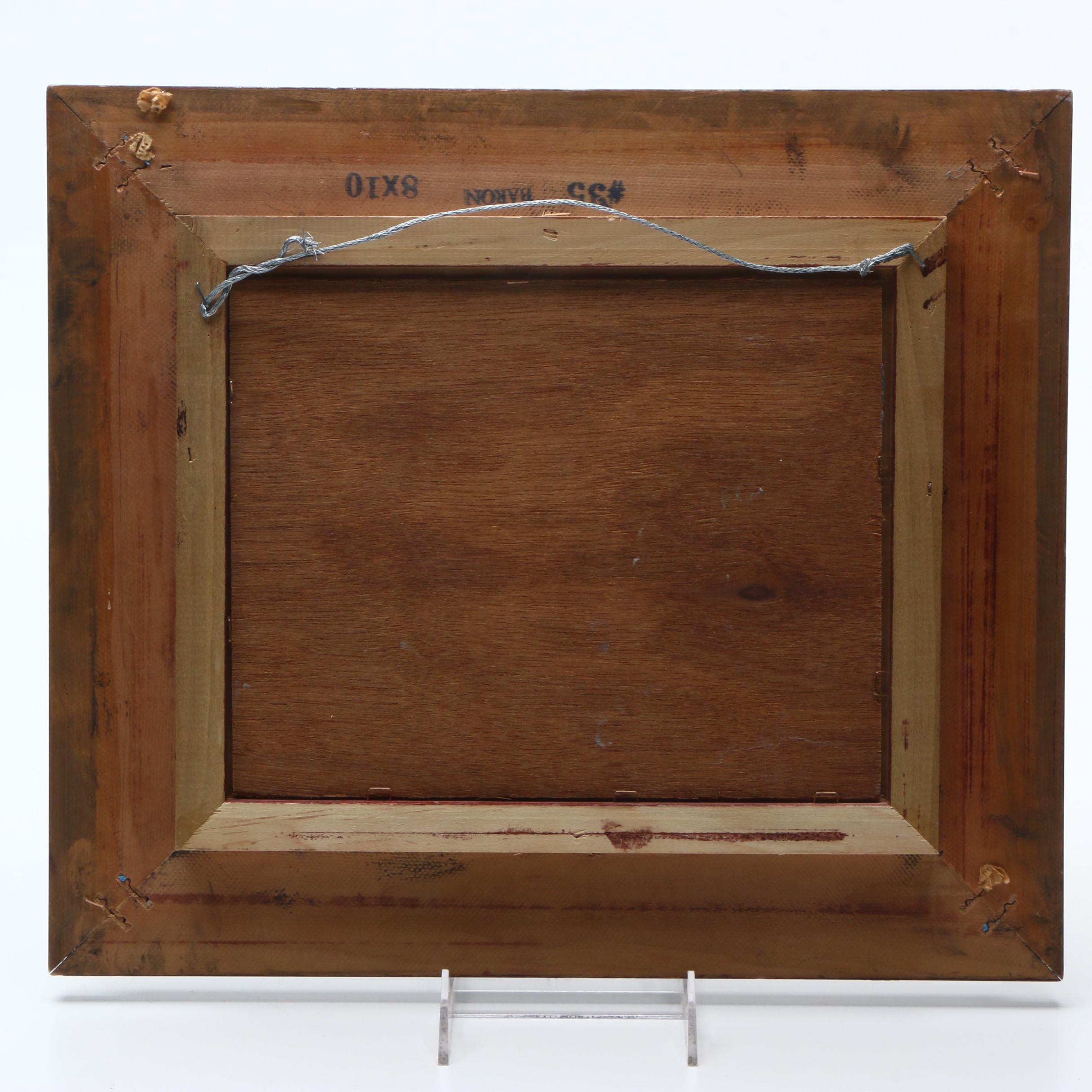 J. Bardot Oil Painting of the Seine River