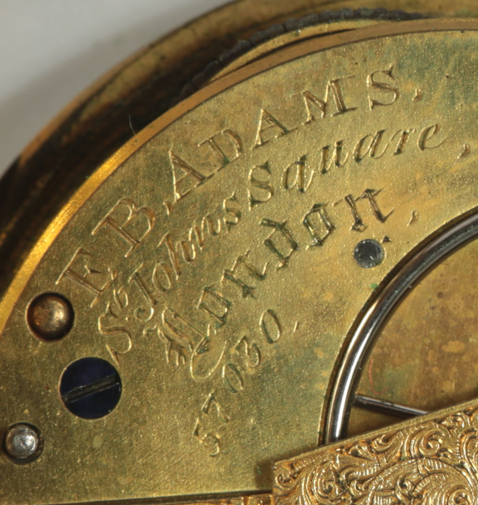 F. B. Adams 18K Yellow Gold Plated Pocket Watch, London