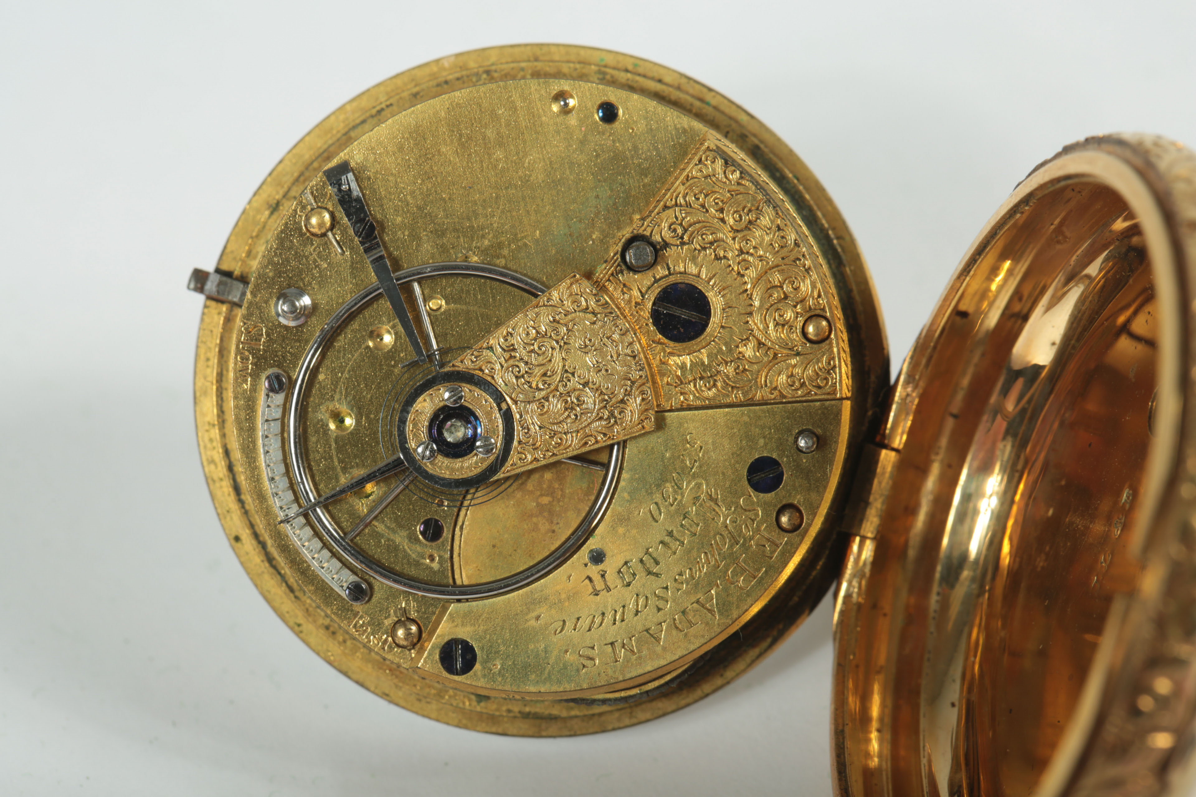 F. B. Adams 18K Yellow Gold Plated Pocket Watch, London