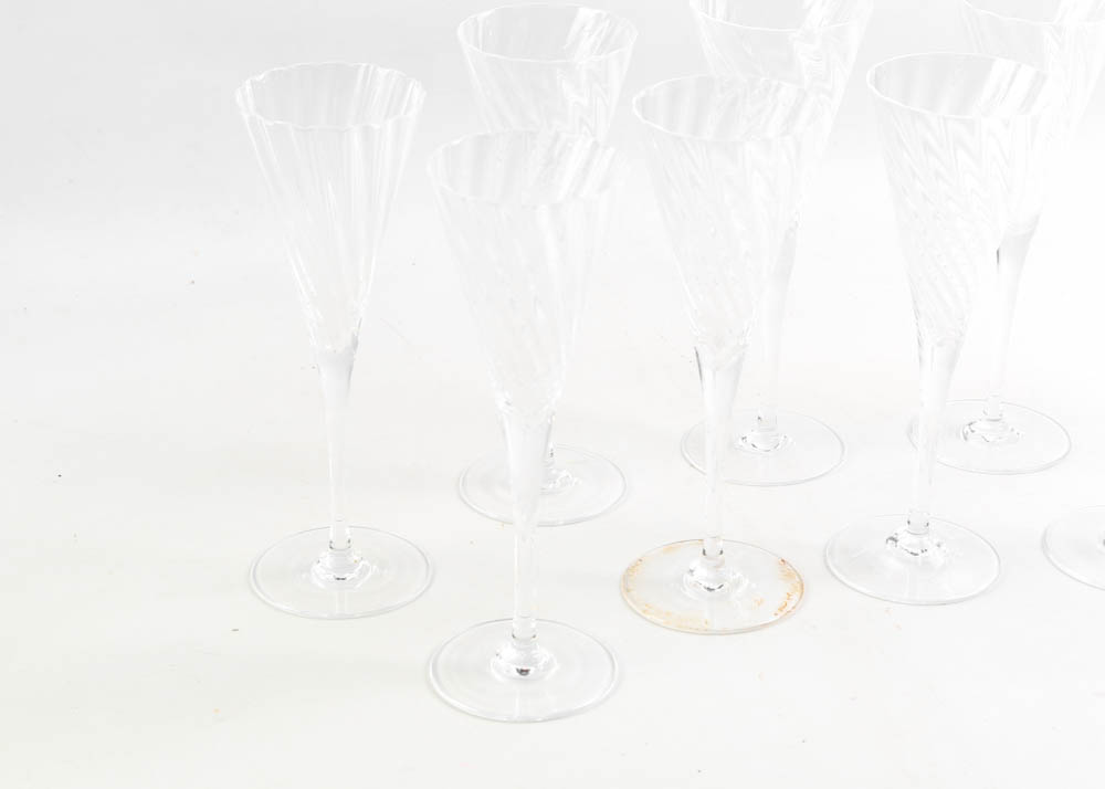 Sasaki "Reflections" Crystal Stemware