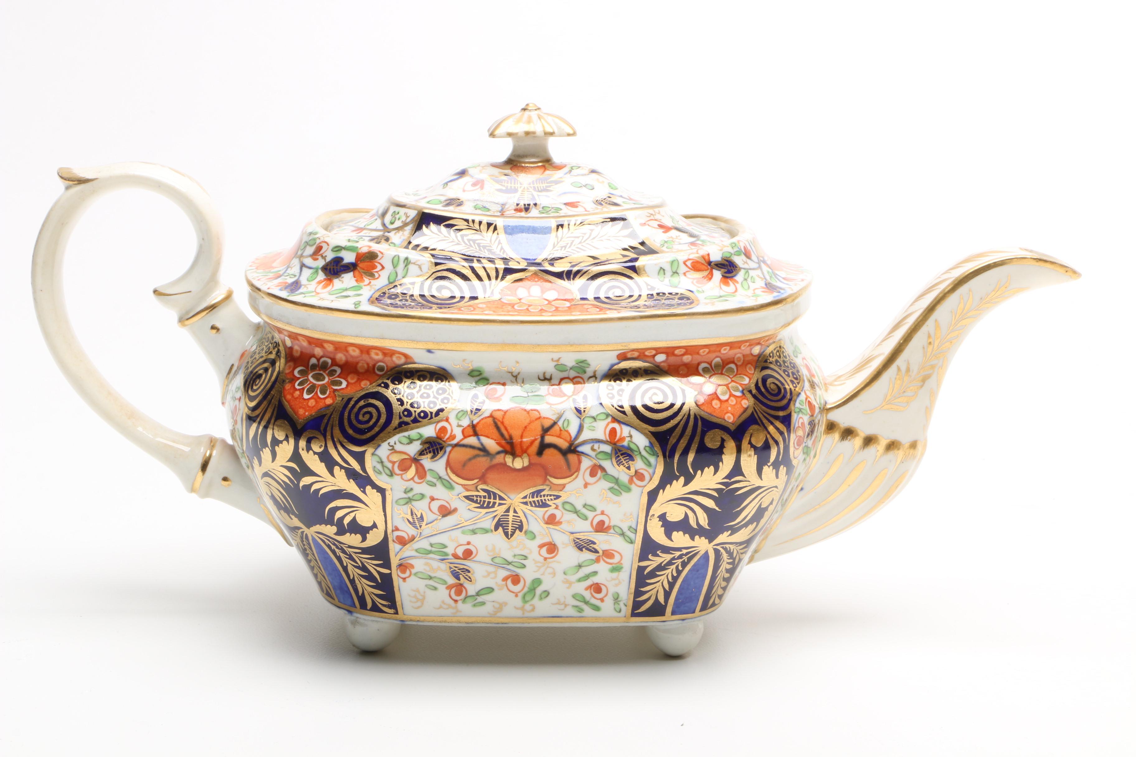 Antique Derby Imari "Witches" Tea Service