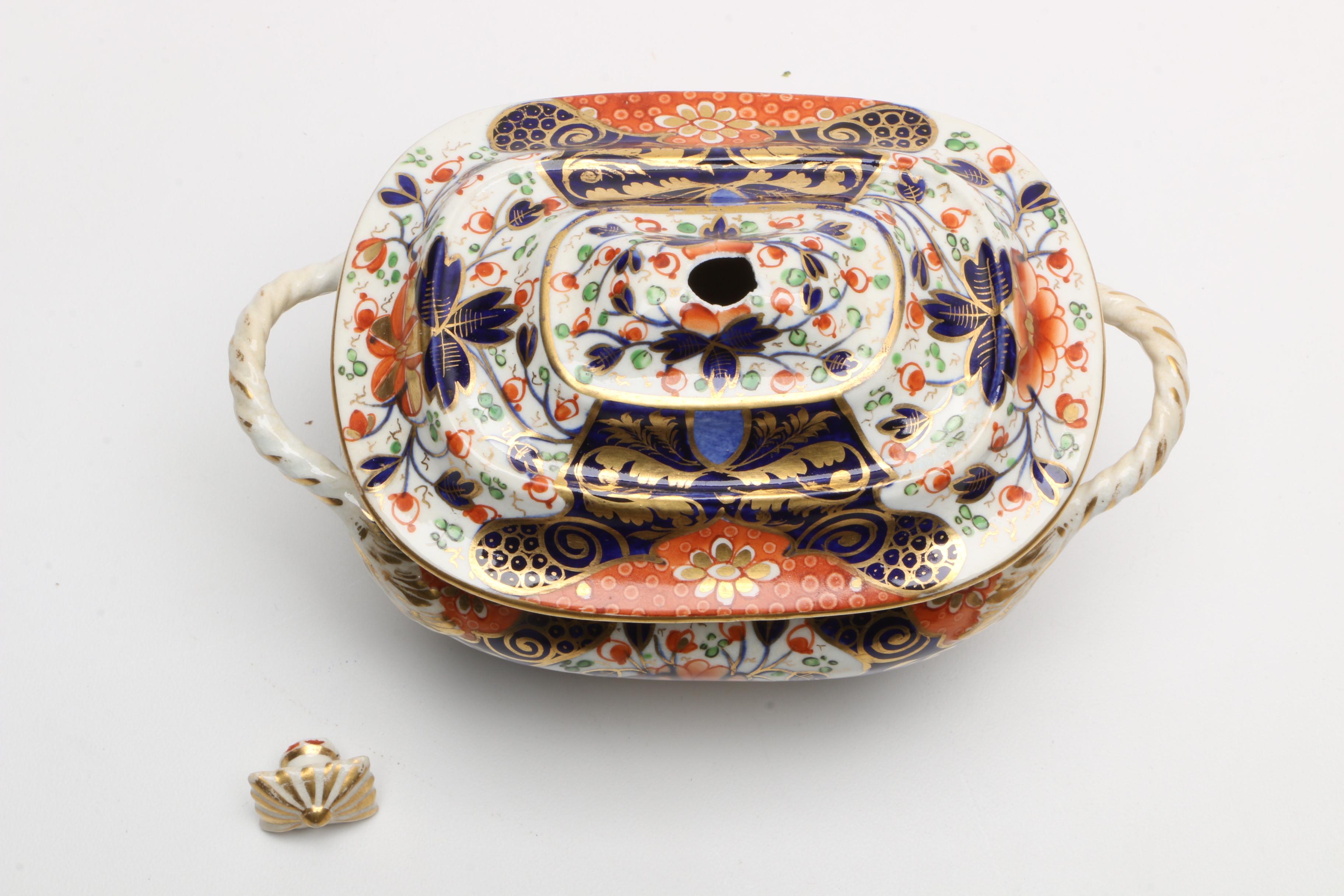 Antique Derby Imari "Witches" Tea Service