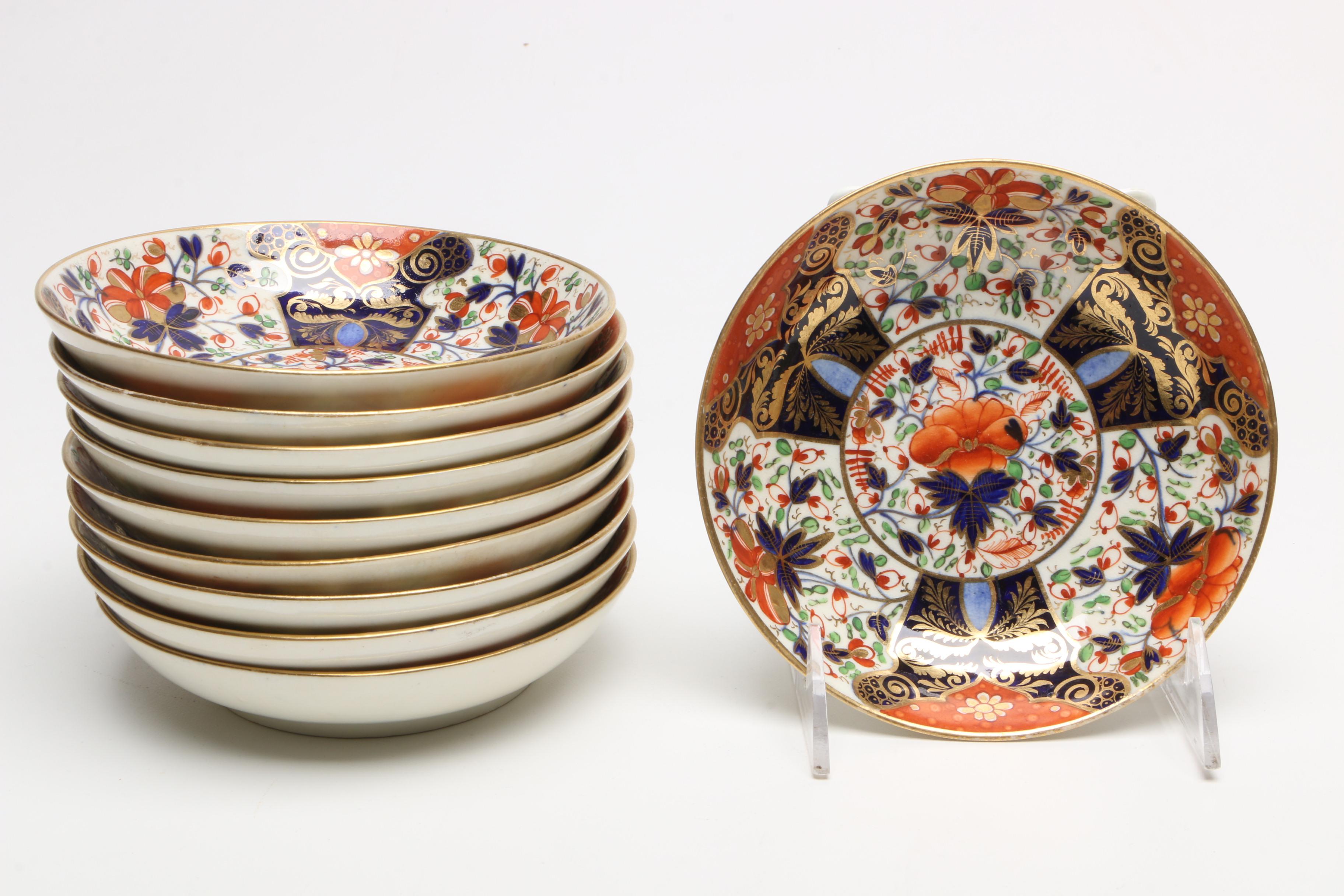 Antique Derby Imari "Witches" Tea Service