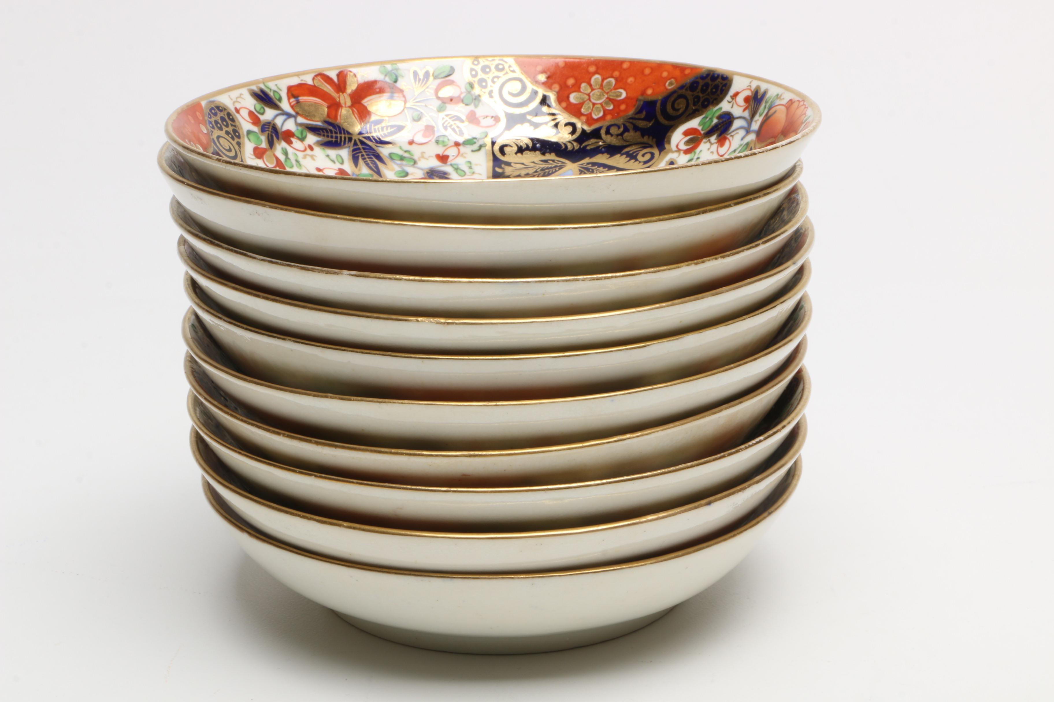 Antique Derby Imari "Witches" Tea Service