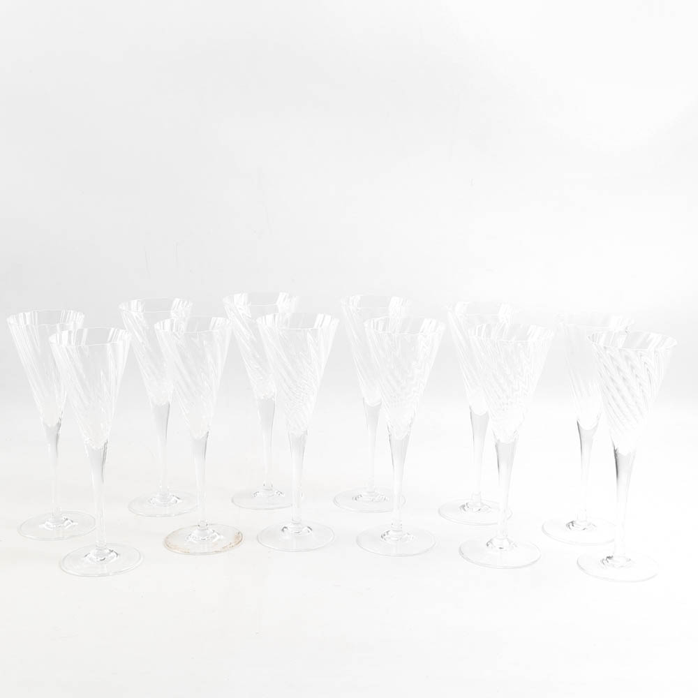 Sasaki "Reflections" Crystal Stemware