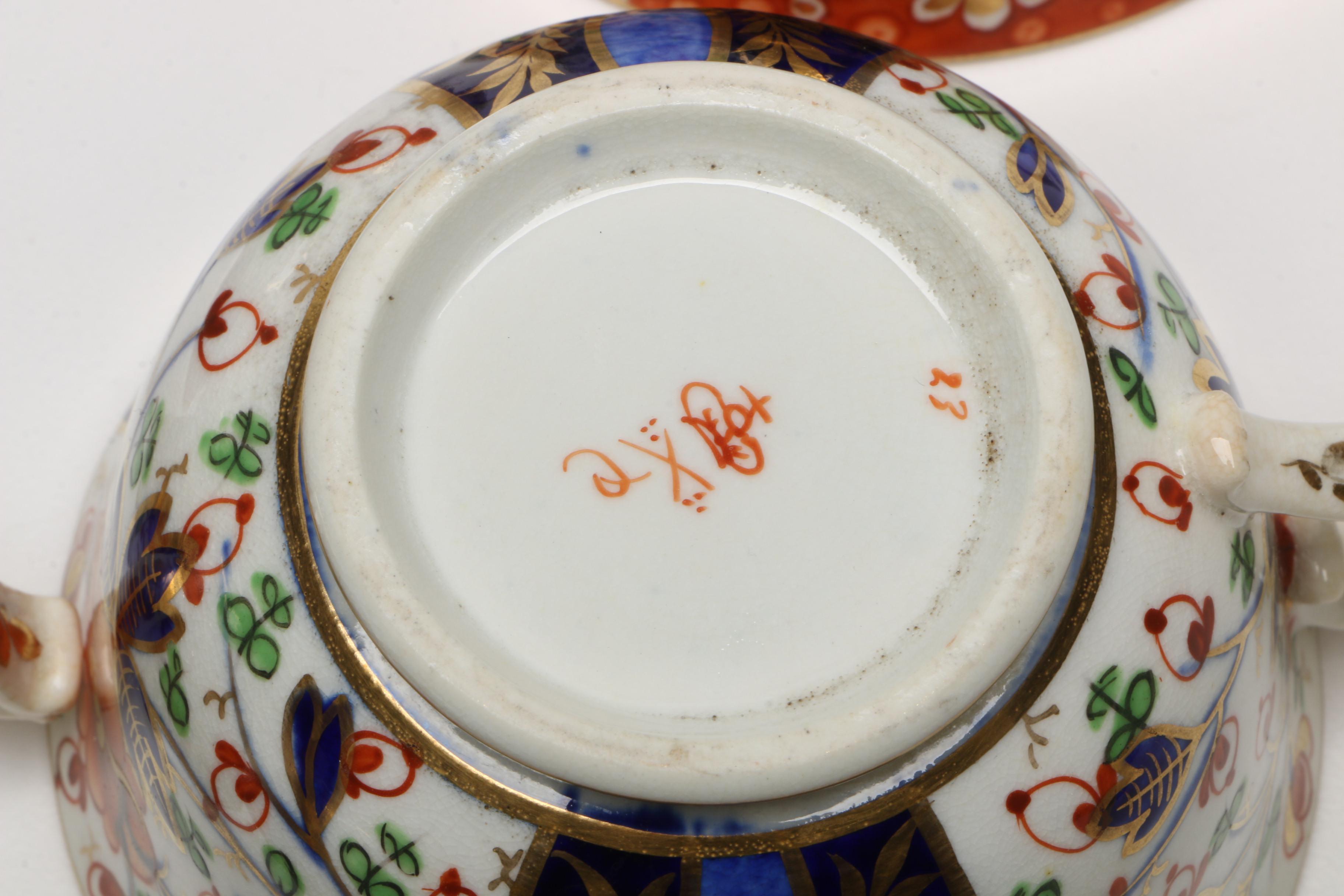 Antique Derby Imari "Witches" Tea Service