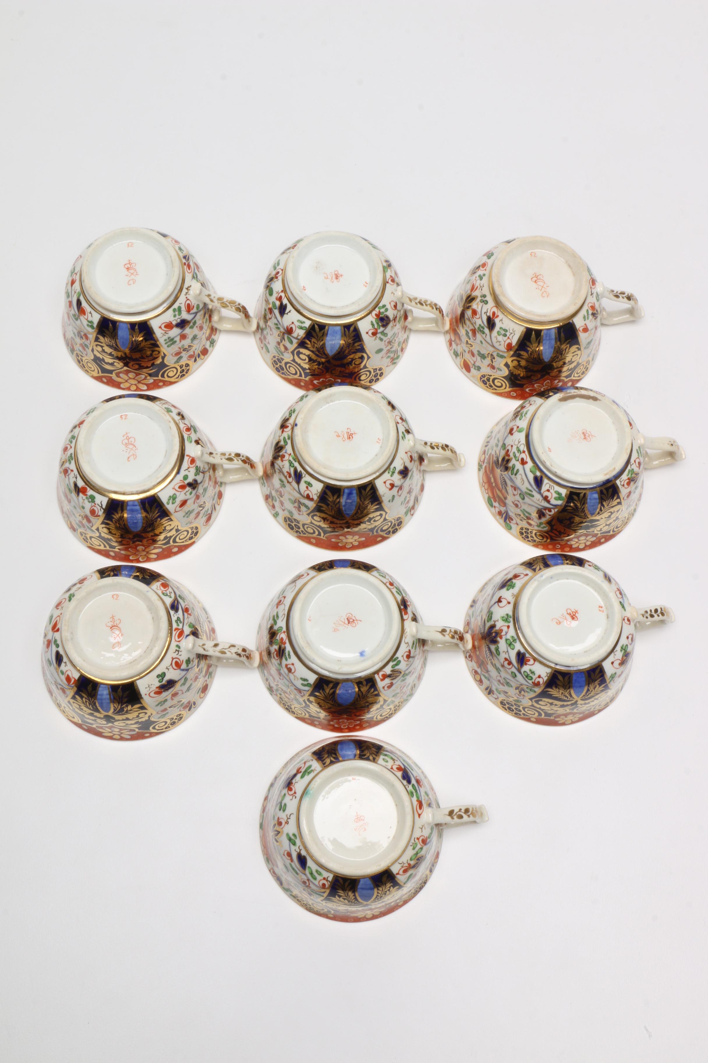 Antique Derby Imari "Witches" Tea Service