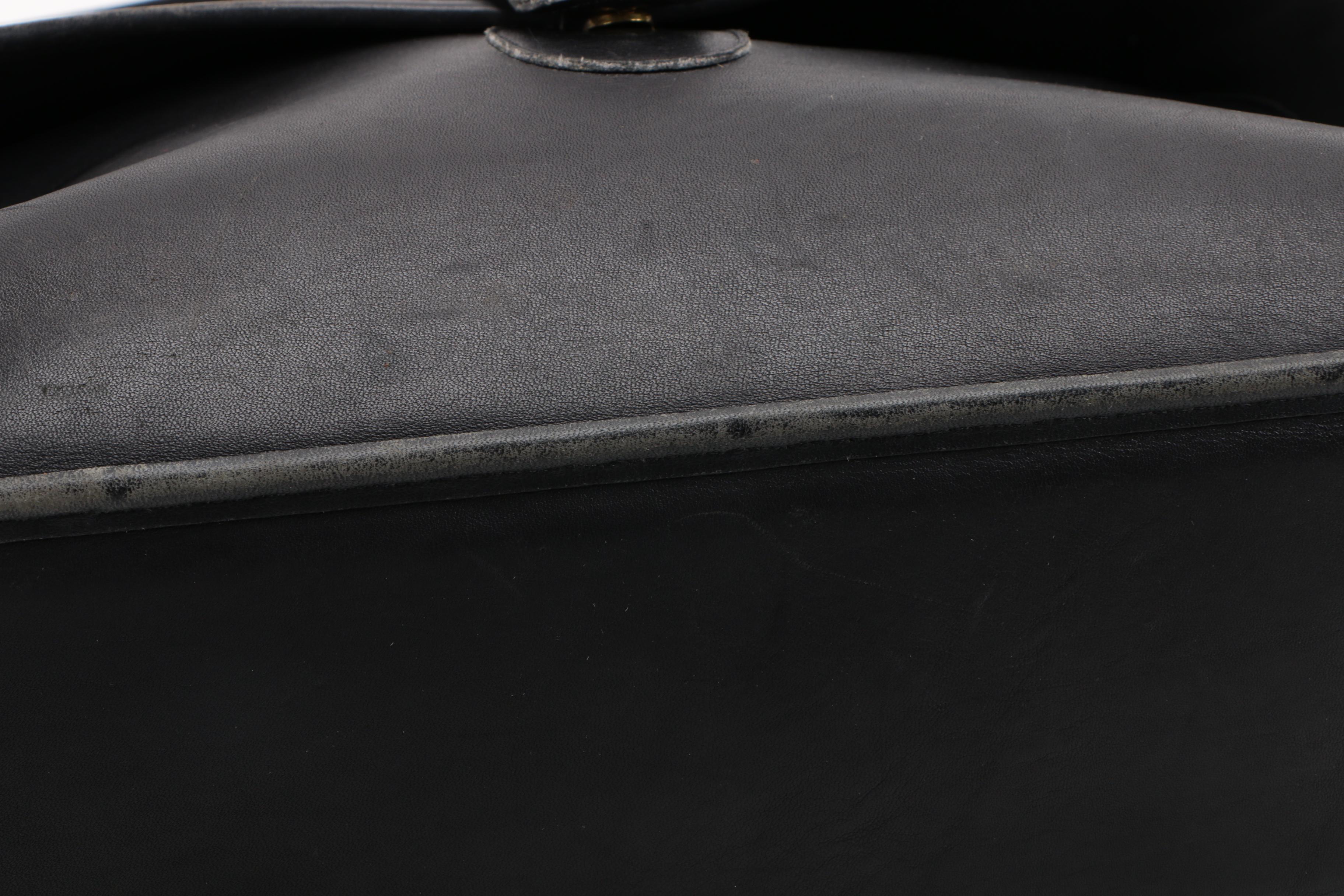 Vintage Coach Legacy Black Leather Briefcase