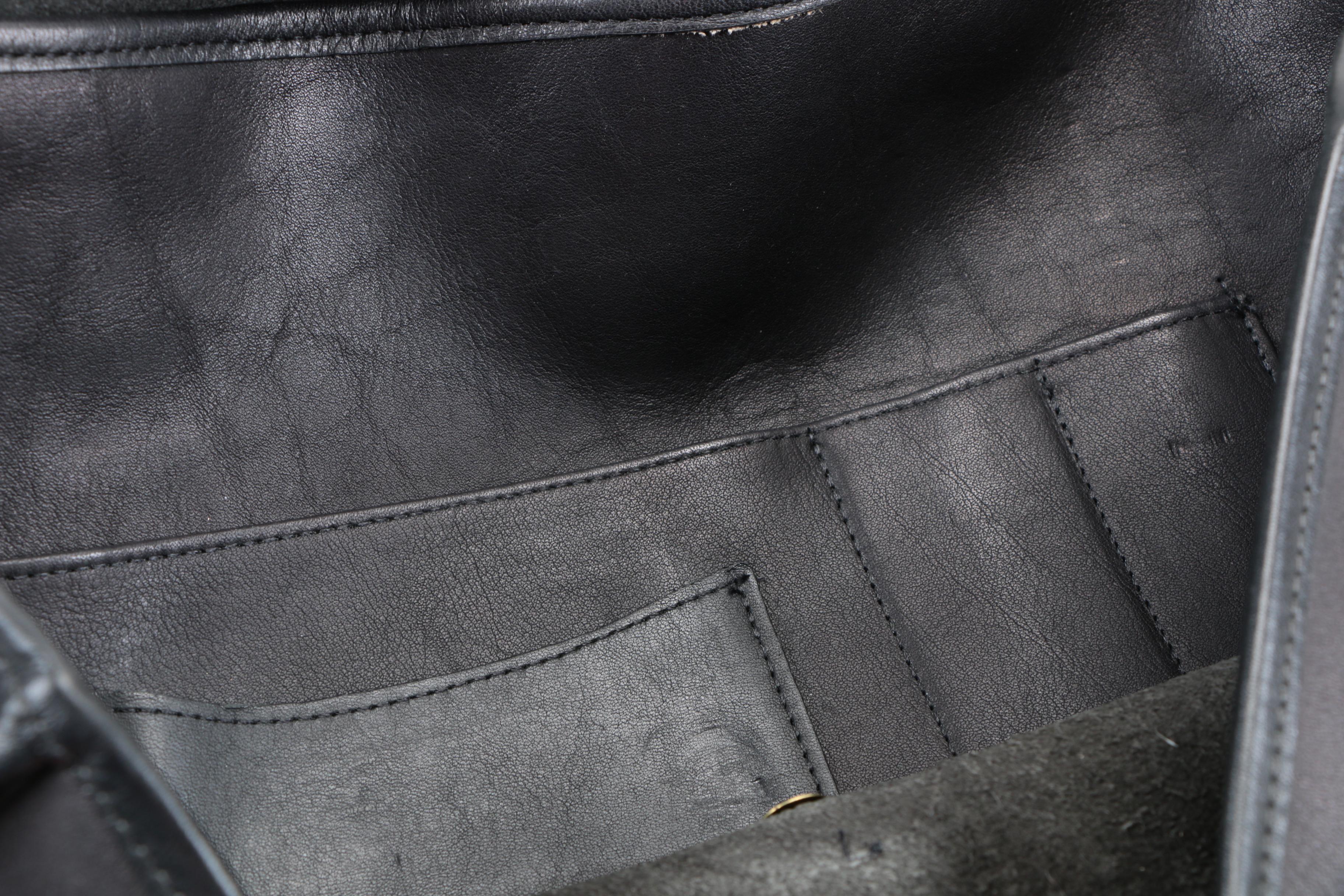 Vintage Coach Legacy Black Leather Briefcase