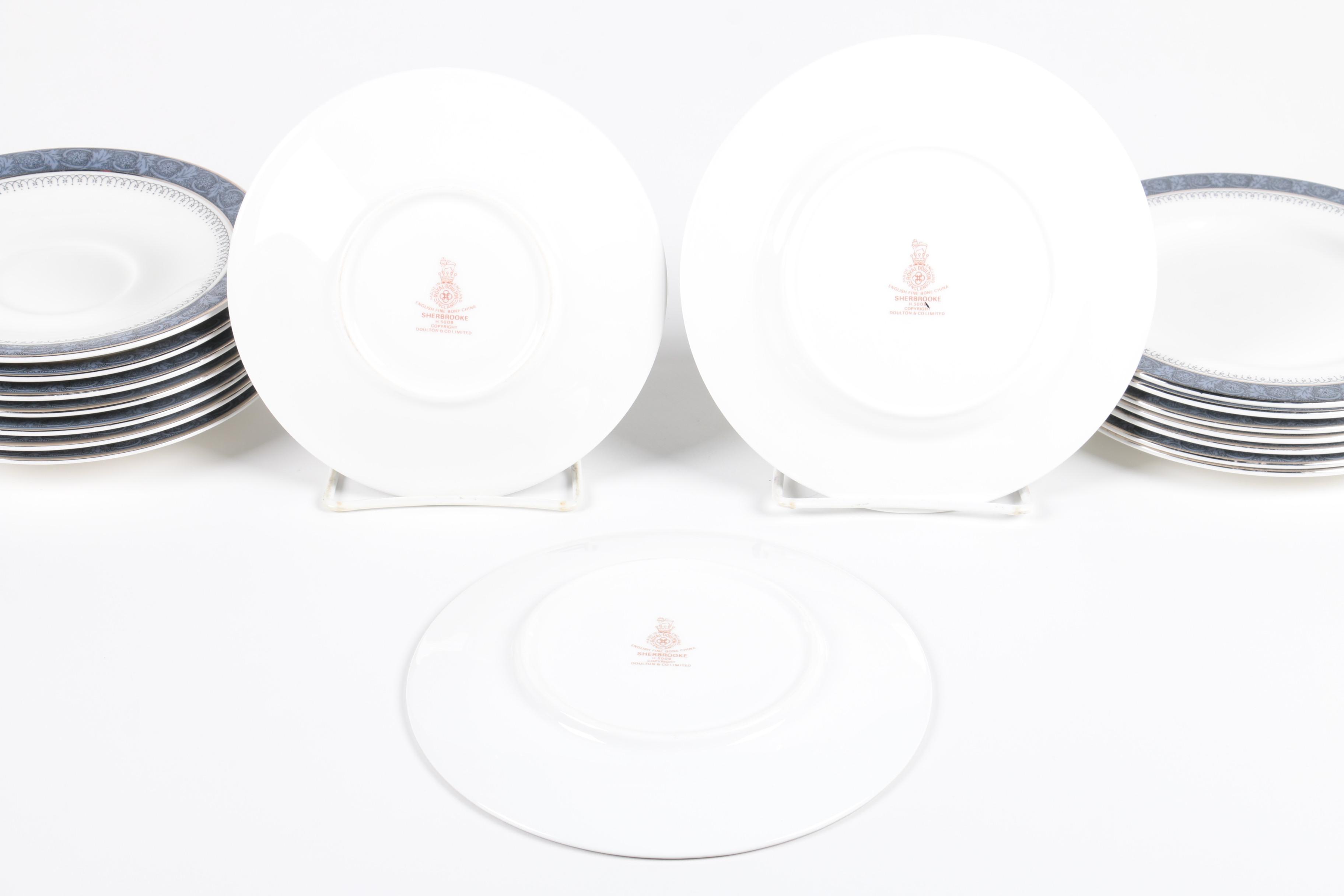 Royal Doulton 'Sherbrooke' Porcelain Tableware for Eight