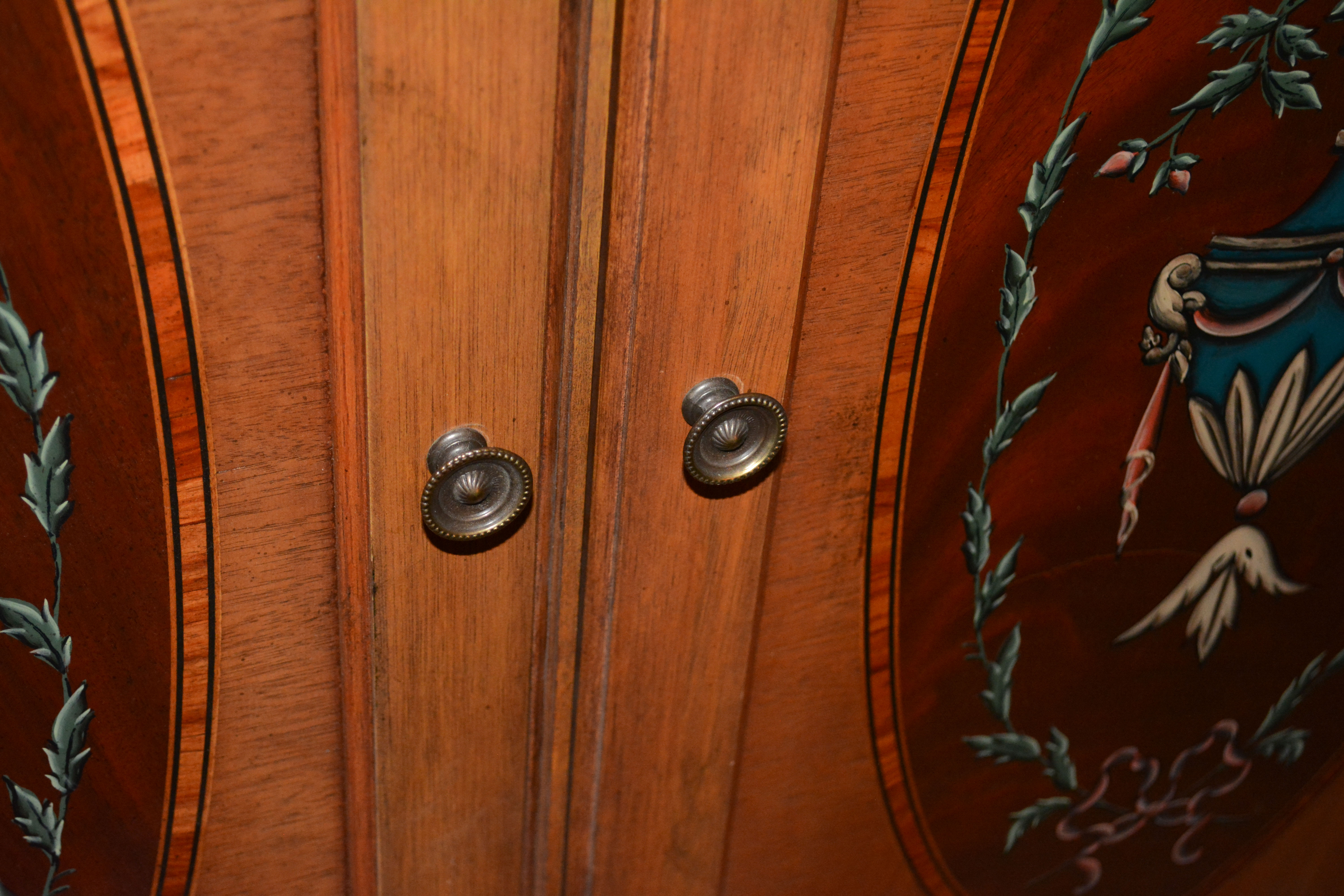 Adams Style Mahogany Entertainment Armoire by Jasper Cabinet