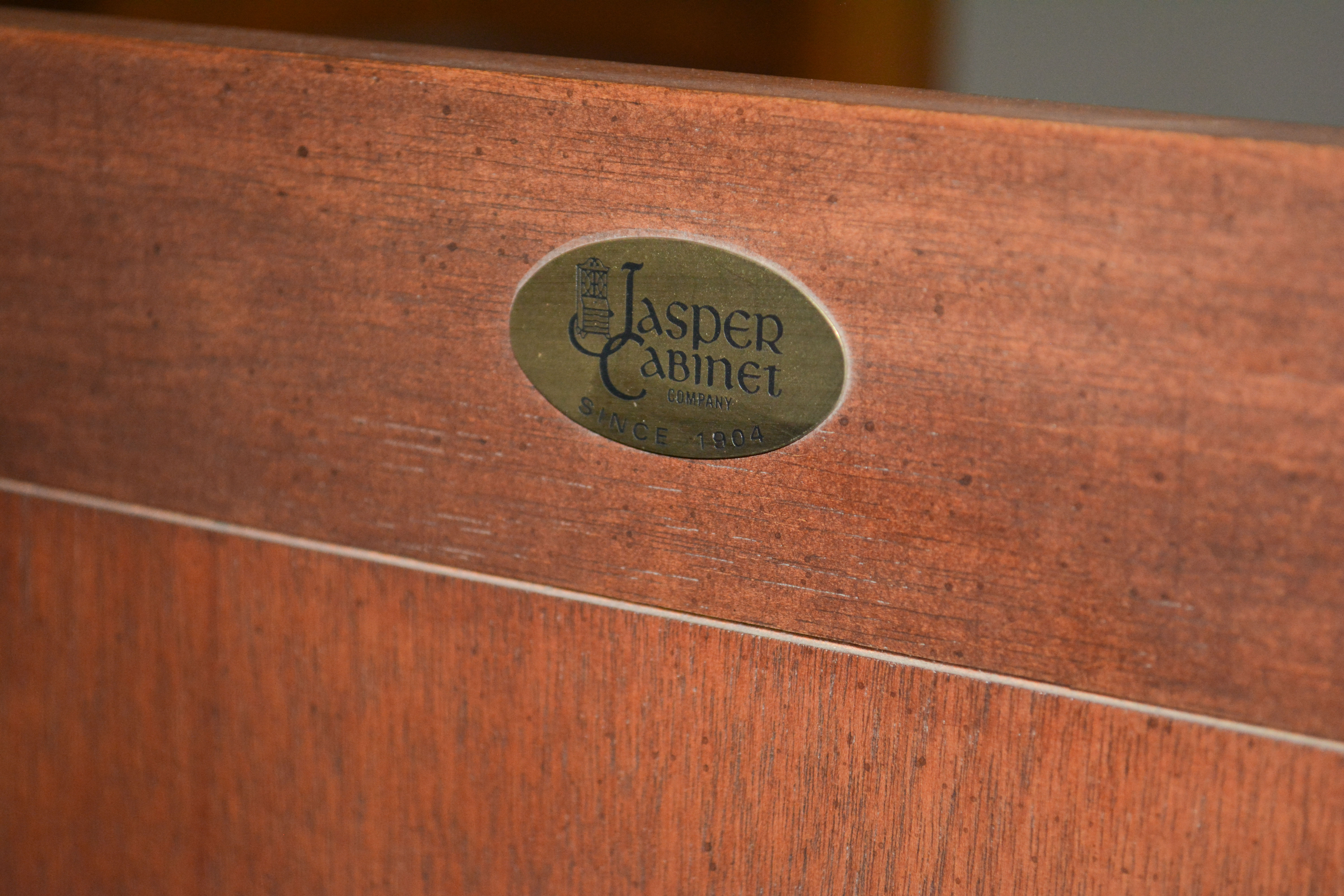 Adams Style Mahogany Entertainment Armoire by Jasper Cabinet