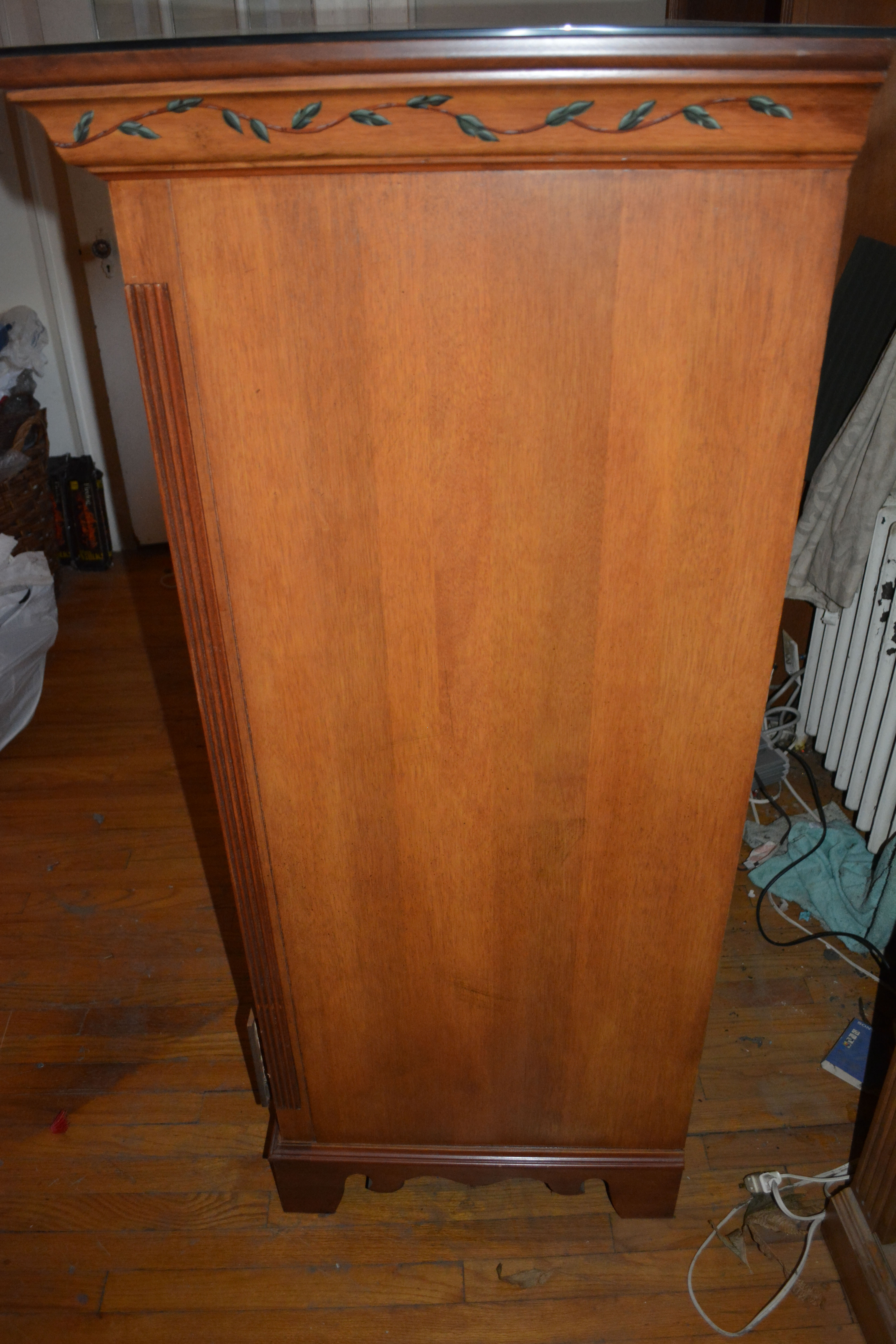 Adams Style Mahogany Entertainment Armoire by Jasper Cabinet