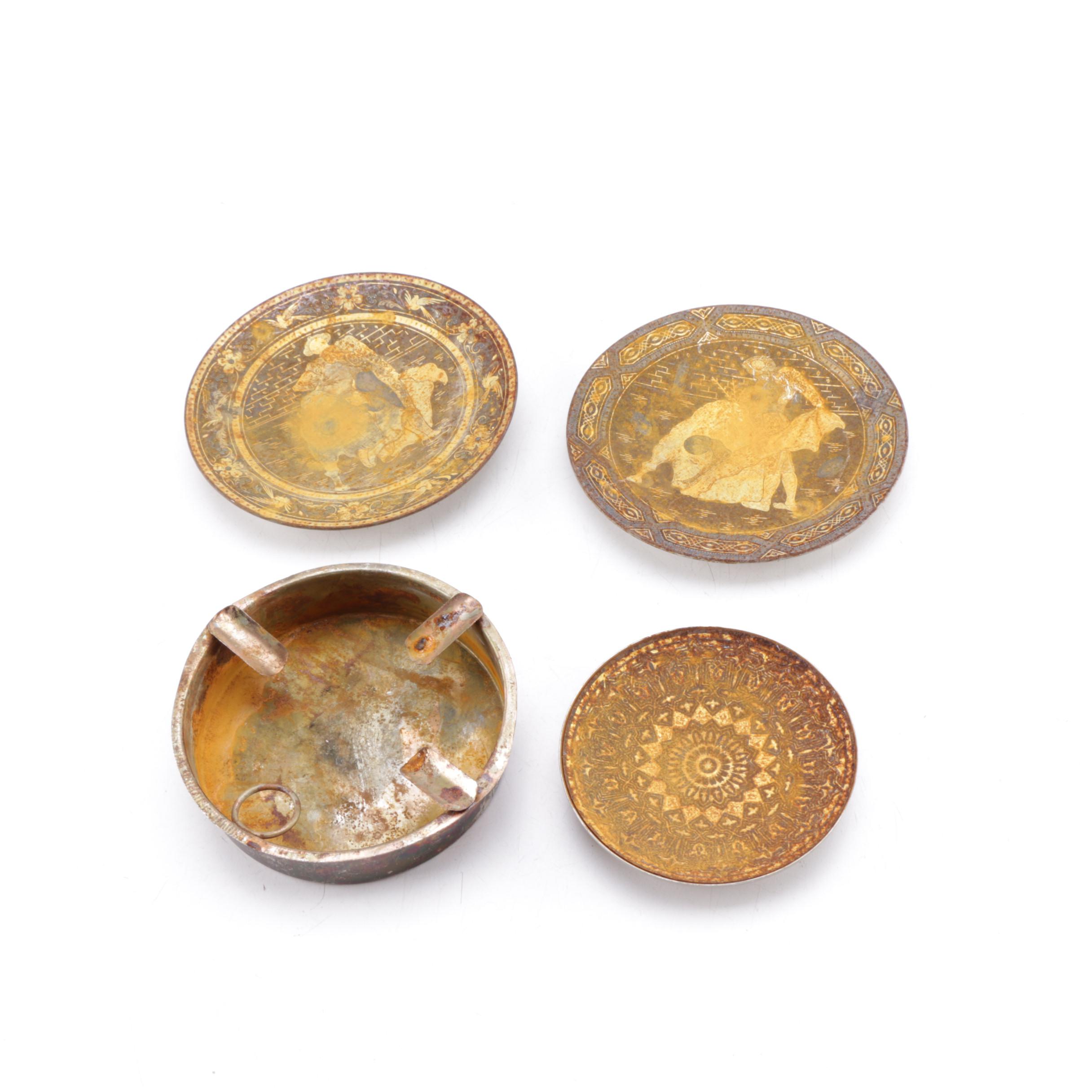 Vintage Footed Bowls and Ash Receiver