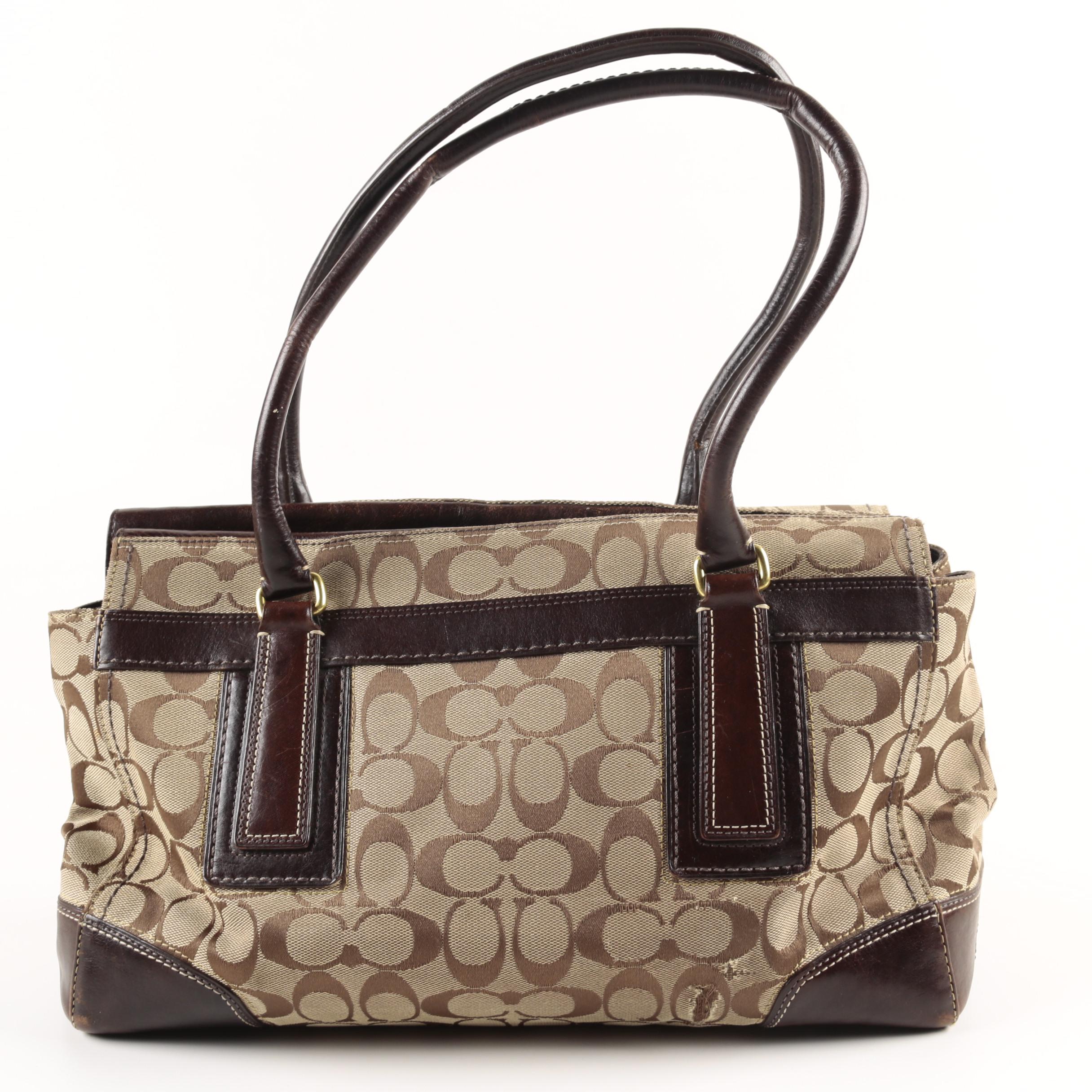 Coach Hampton Signature Canvas Carryall