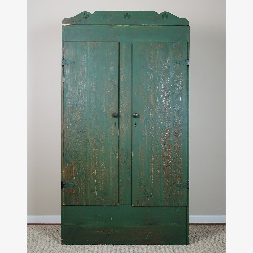 Painted Cedar Welsh Cabinet