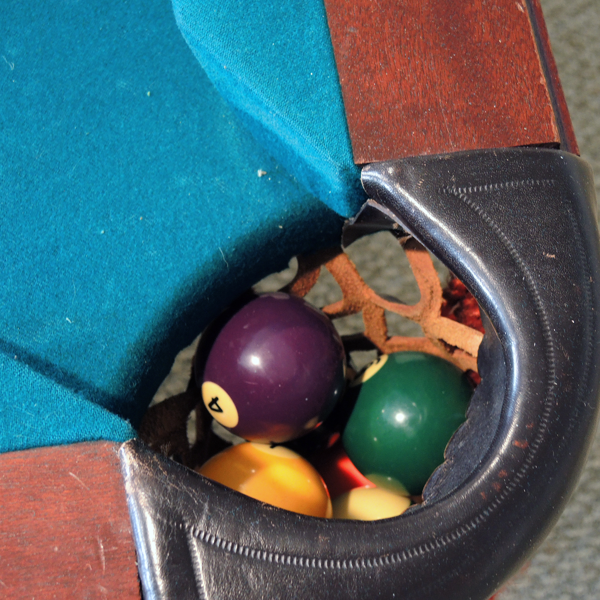 Dynamo-McIntire Billiard Table, Cue Stand, and Accessories